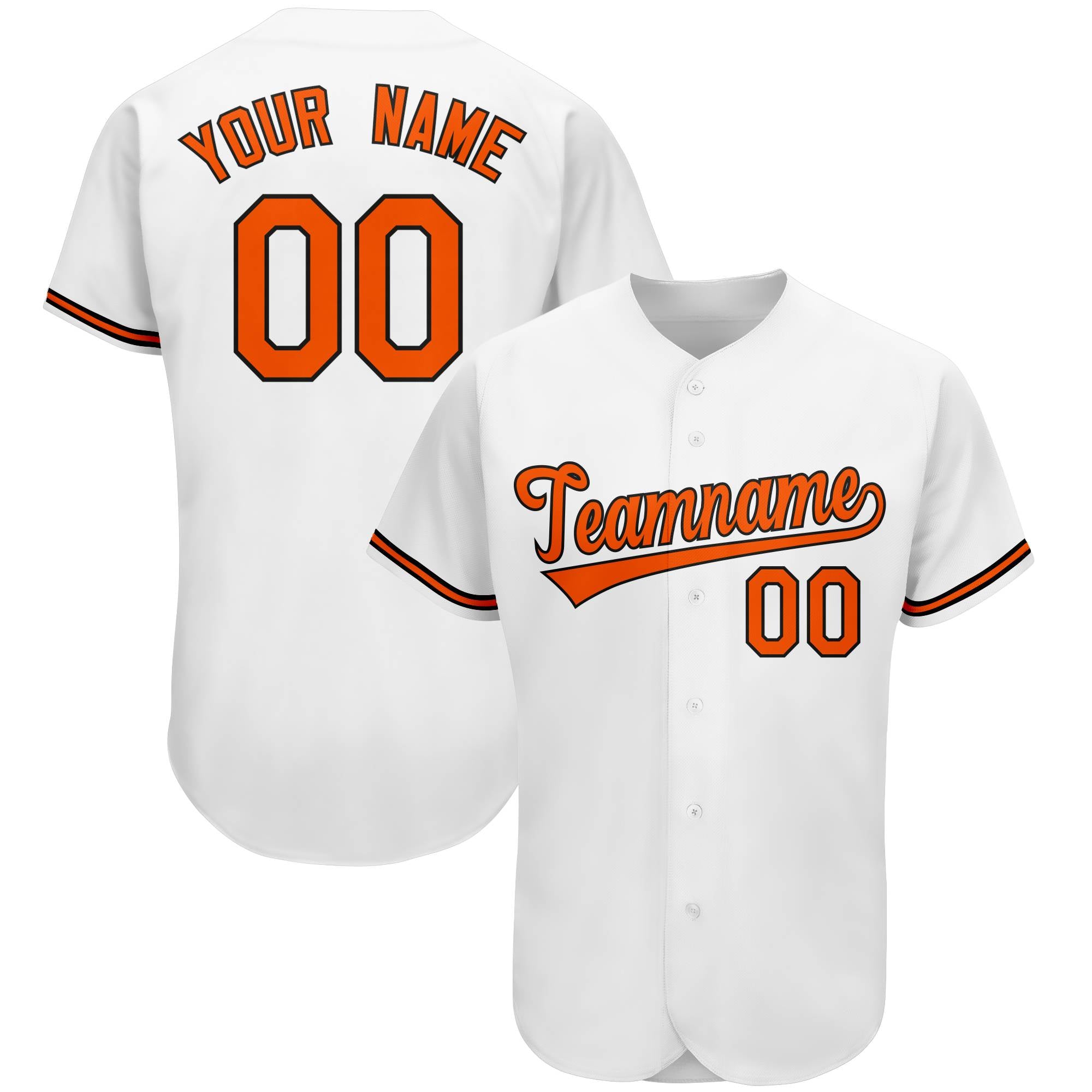 Custom White Team Classic Authentic Baseball Jersey