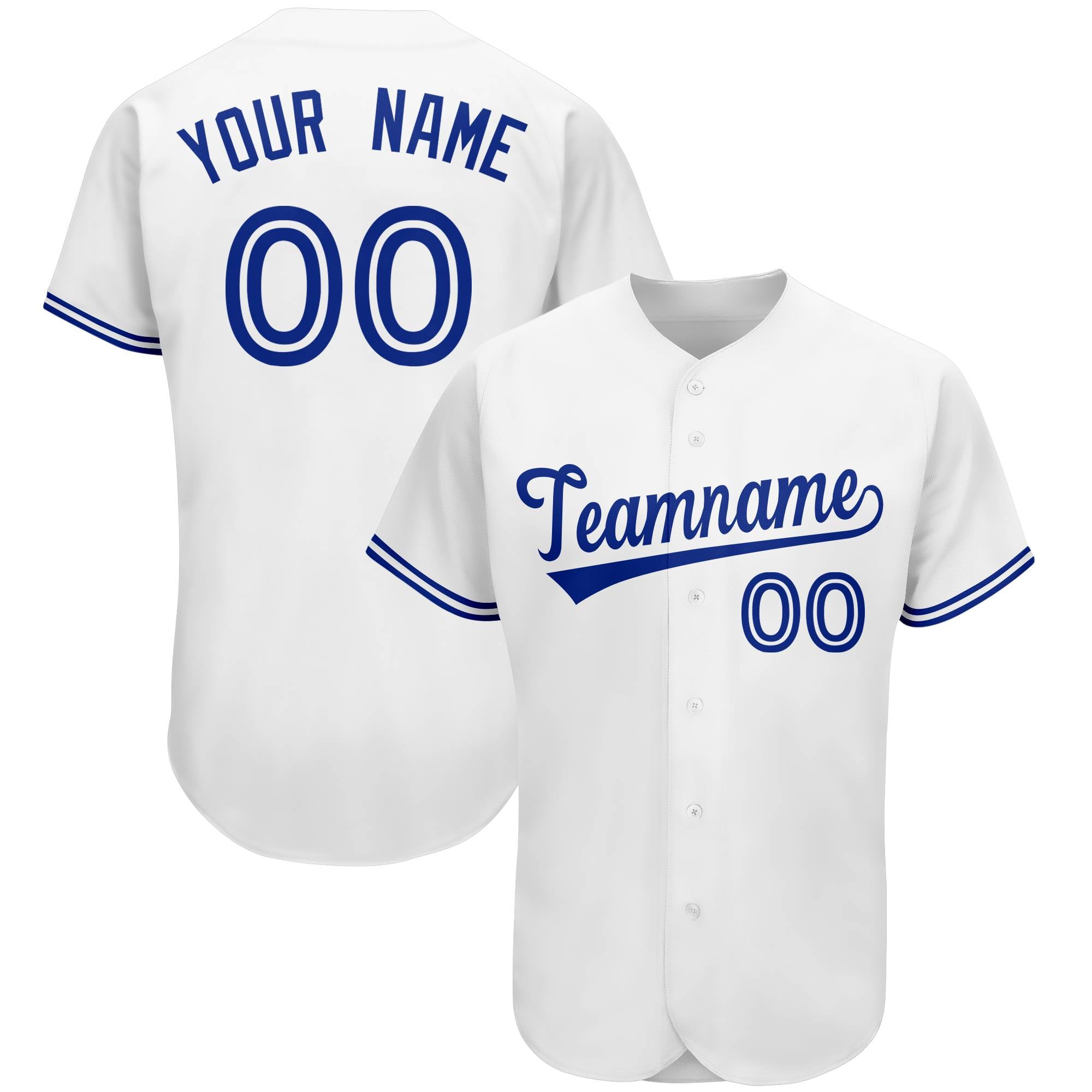 Custom White Team Classic Authentic Baseball Jersey