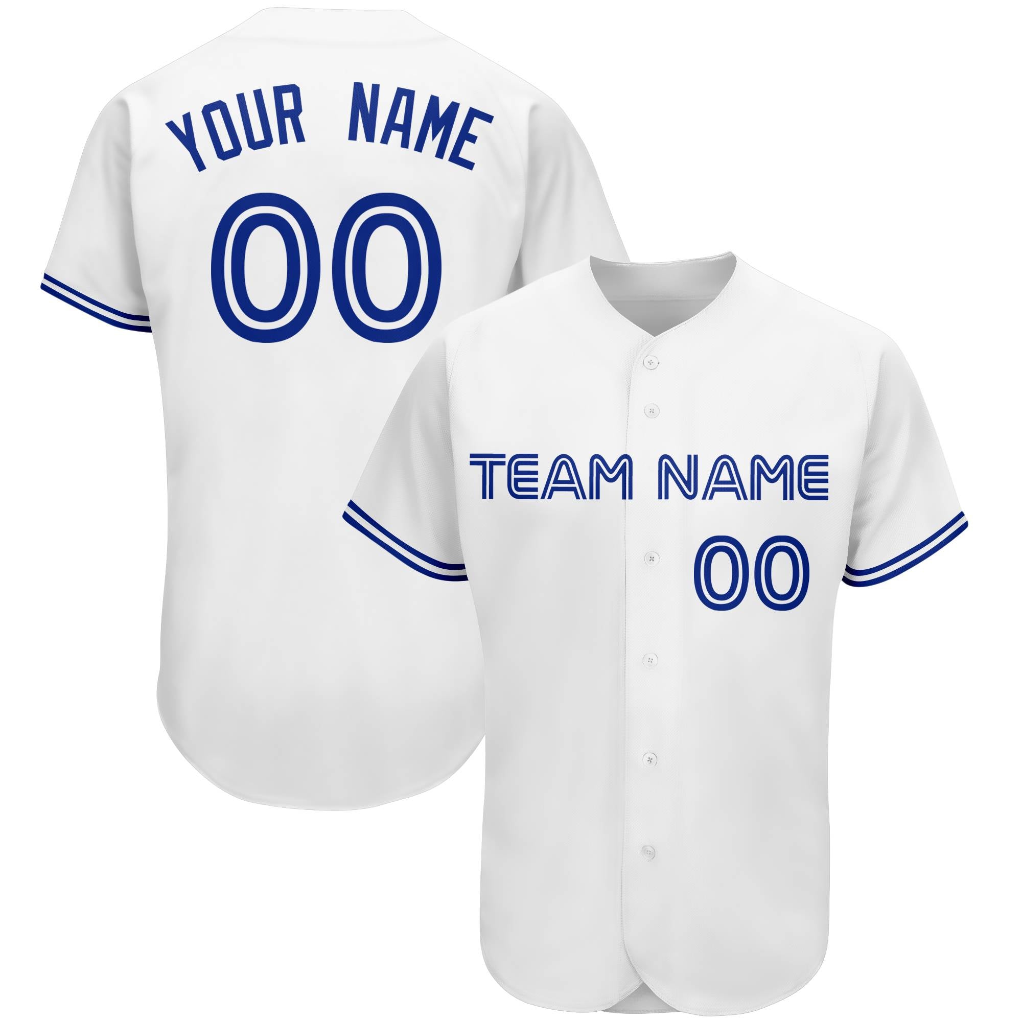 Custom White Team Classic Authentic Baseball Jersey