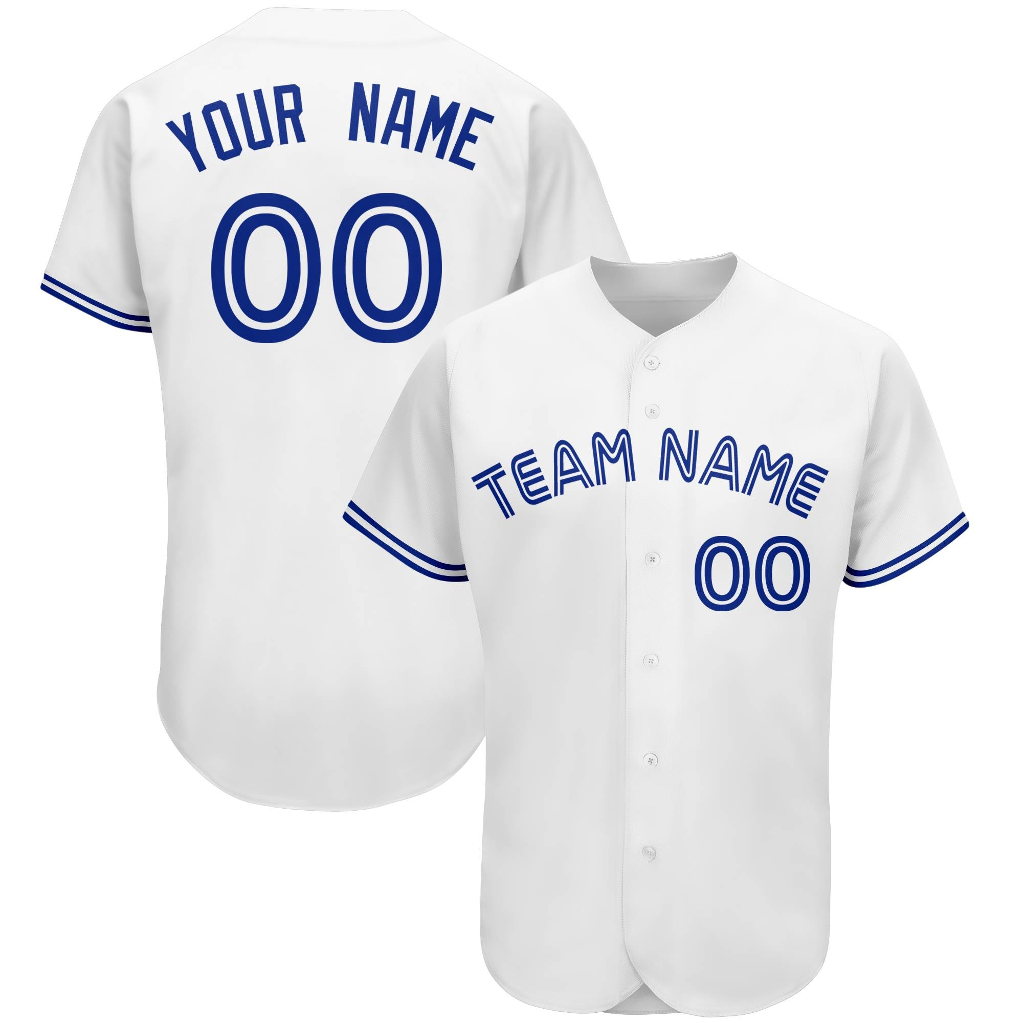 Custom White Team Classic Authentic Baseball Jersey