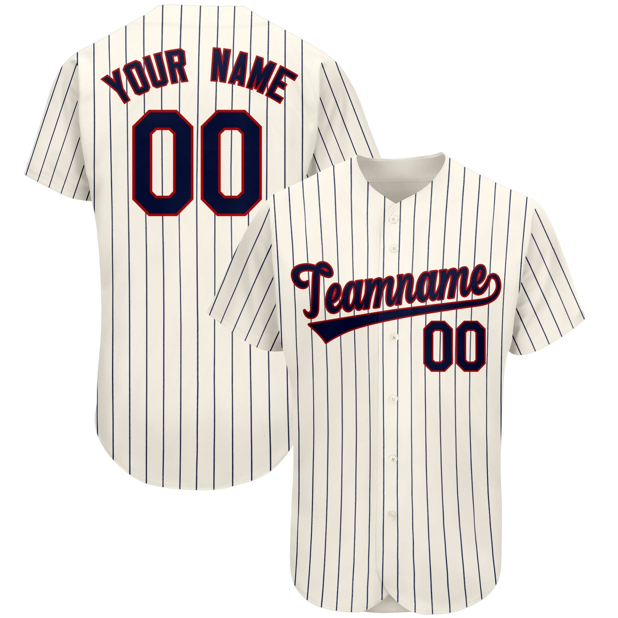 Custom Cream Team Classic Authentic Baseball Jersey
