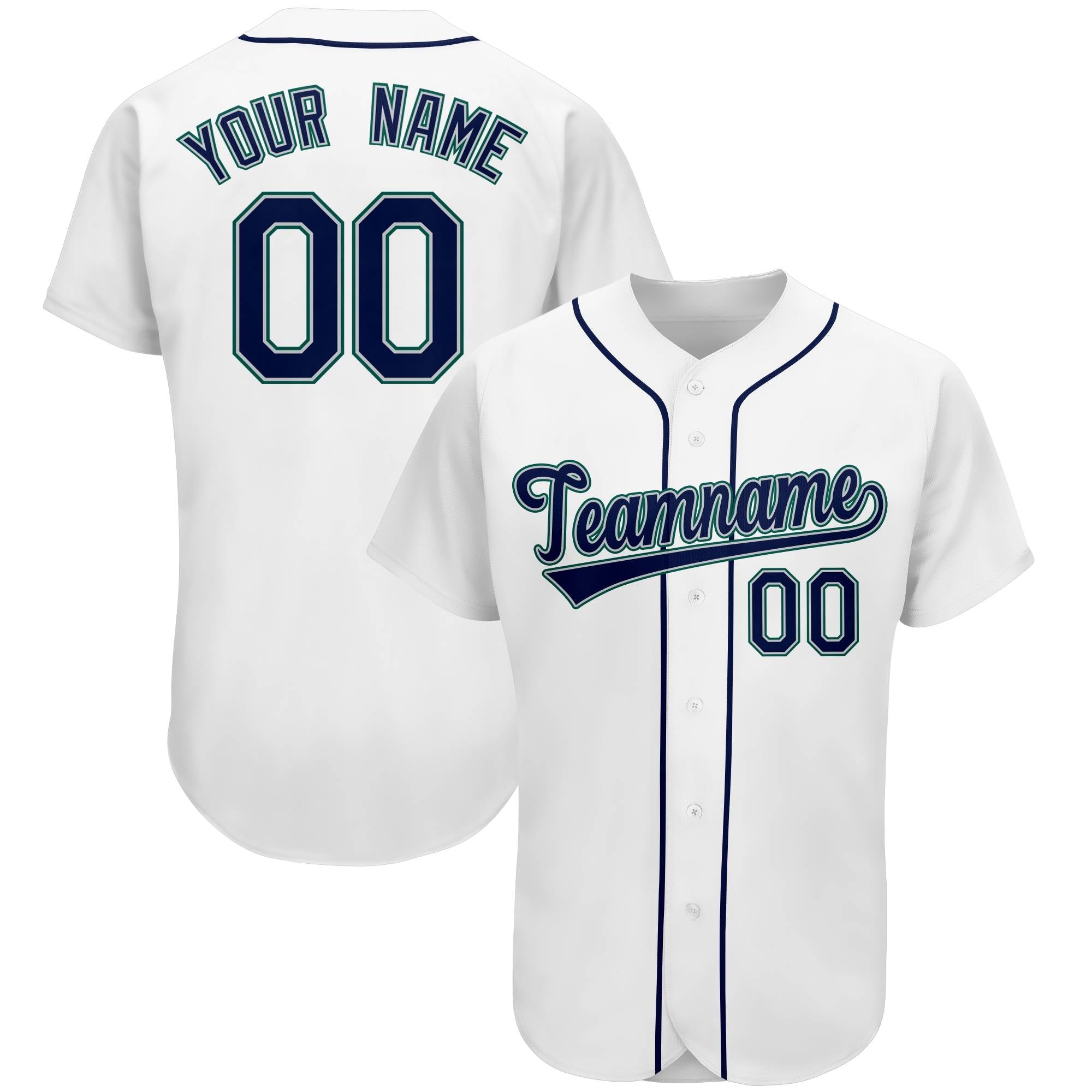 Custom White Team Classic Authentic Baseball Jersey