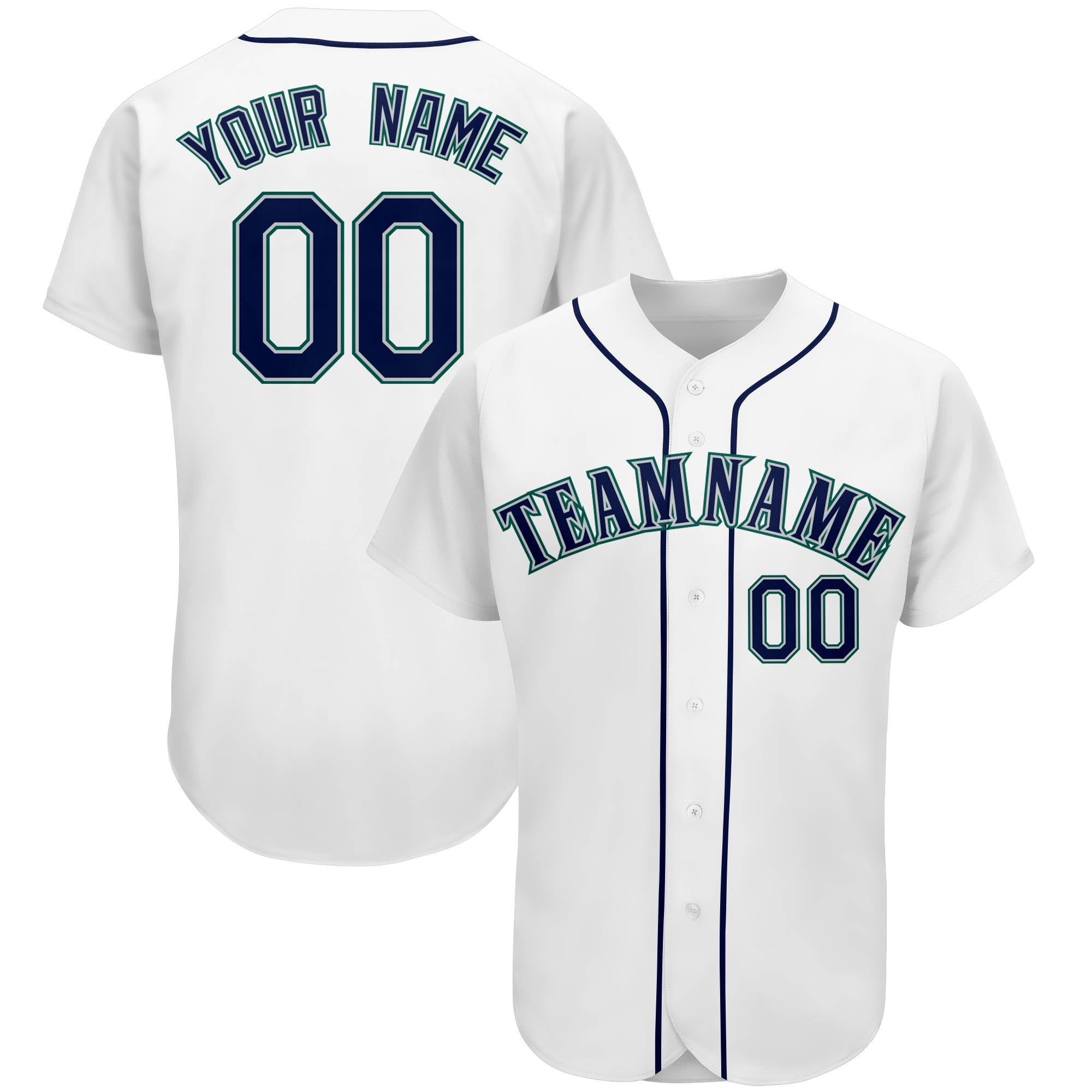 Custom White Team Classic Authentic Baseball Jersey