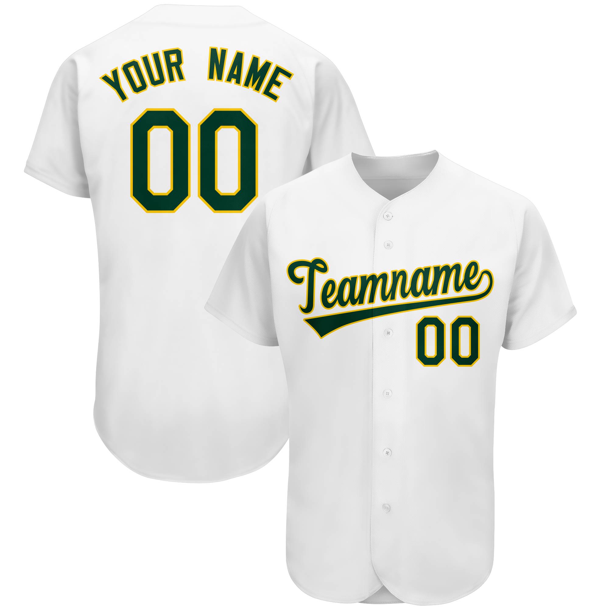 Custom White Team Classic Authentic Baseball Jersey