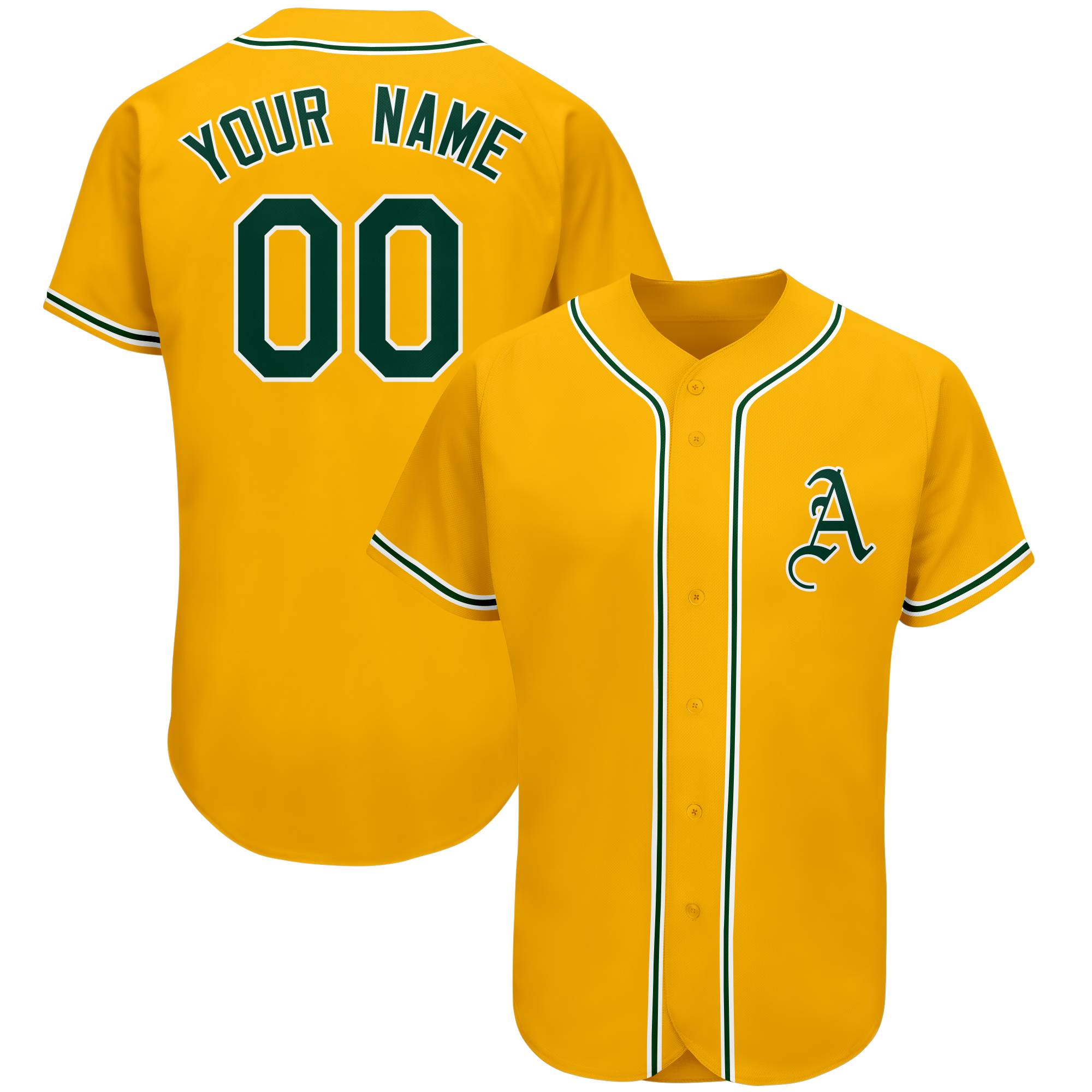 Custom Gold Team Classic Authentic Baseball Jersey