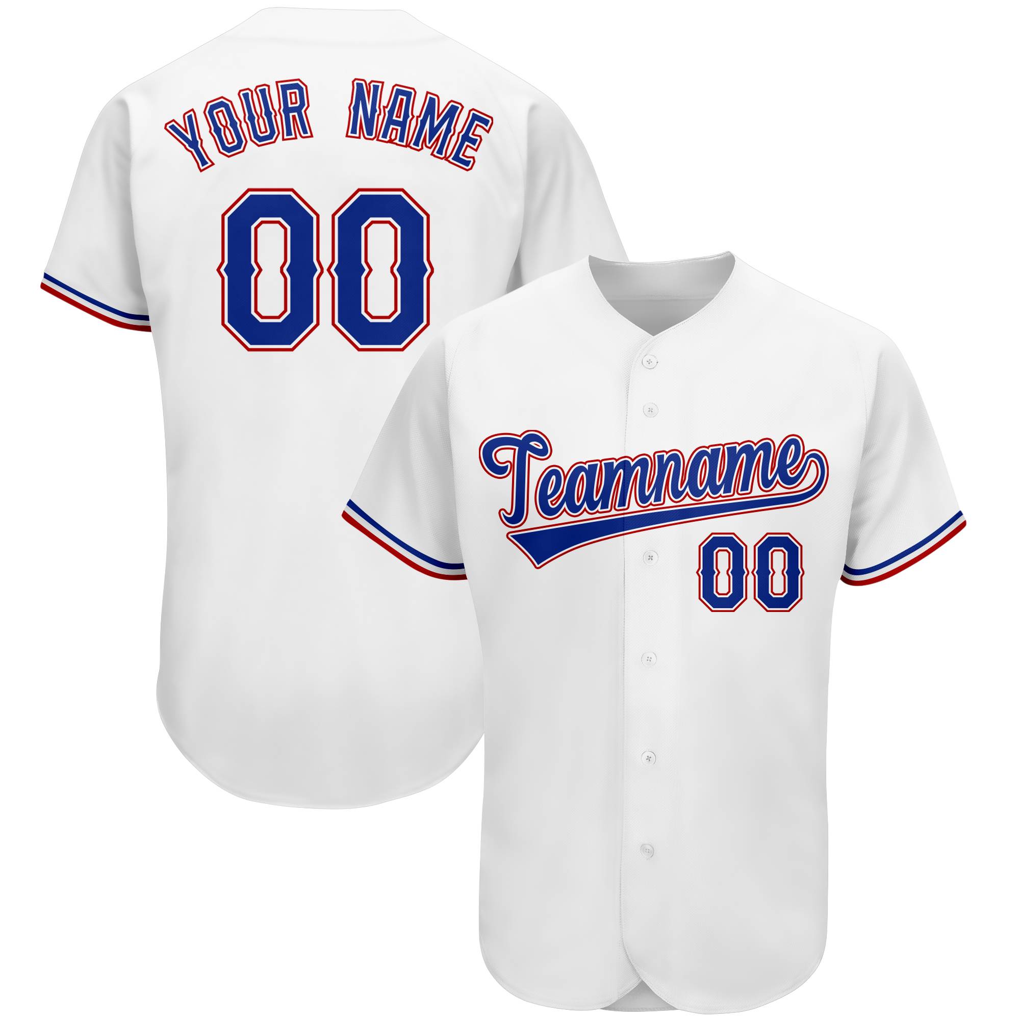 Custom White Team Classic Authentic Baseball Jersey