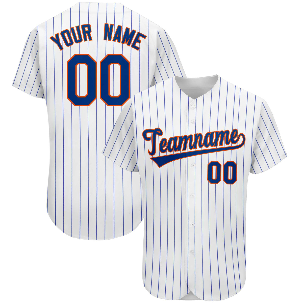 Custom Royal Team Classic Style Authentic Baseball Jersey