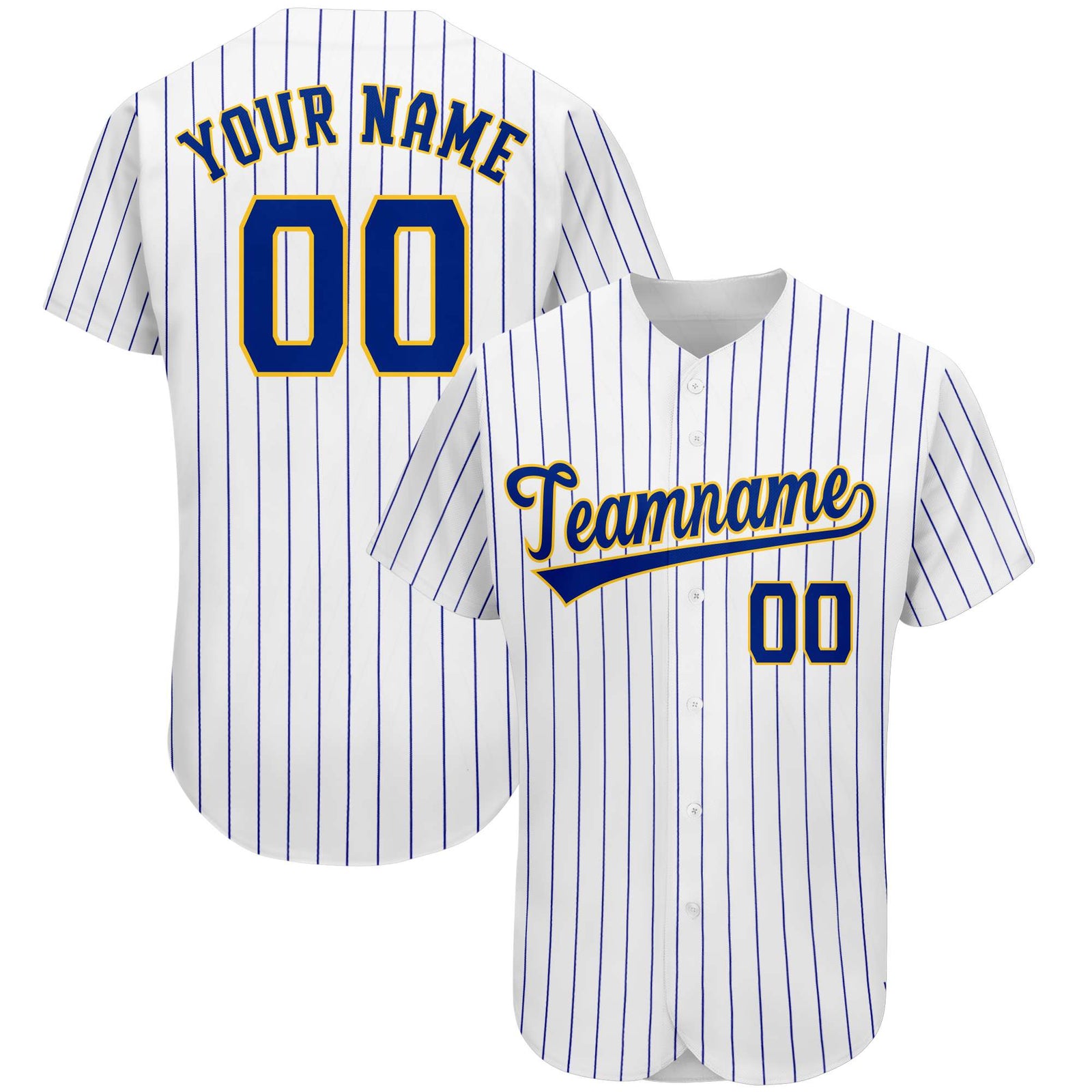 Custom Royal Team Classic Style Authentic Baseball Jersey