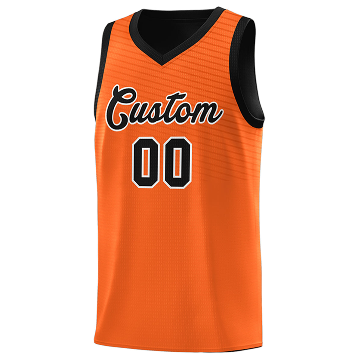 Custom Black Orange Team Sports Shirts Reversible Personalized Basketball Jersey for Men/Youth