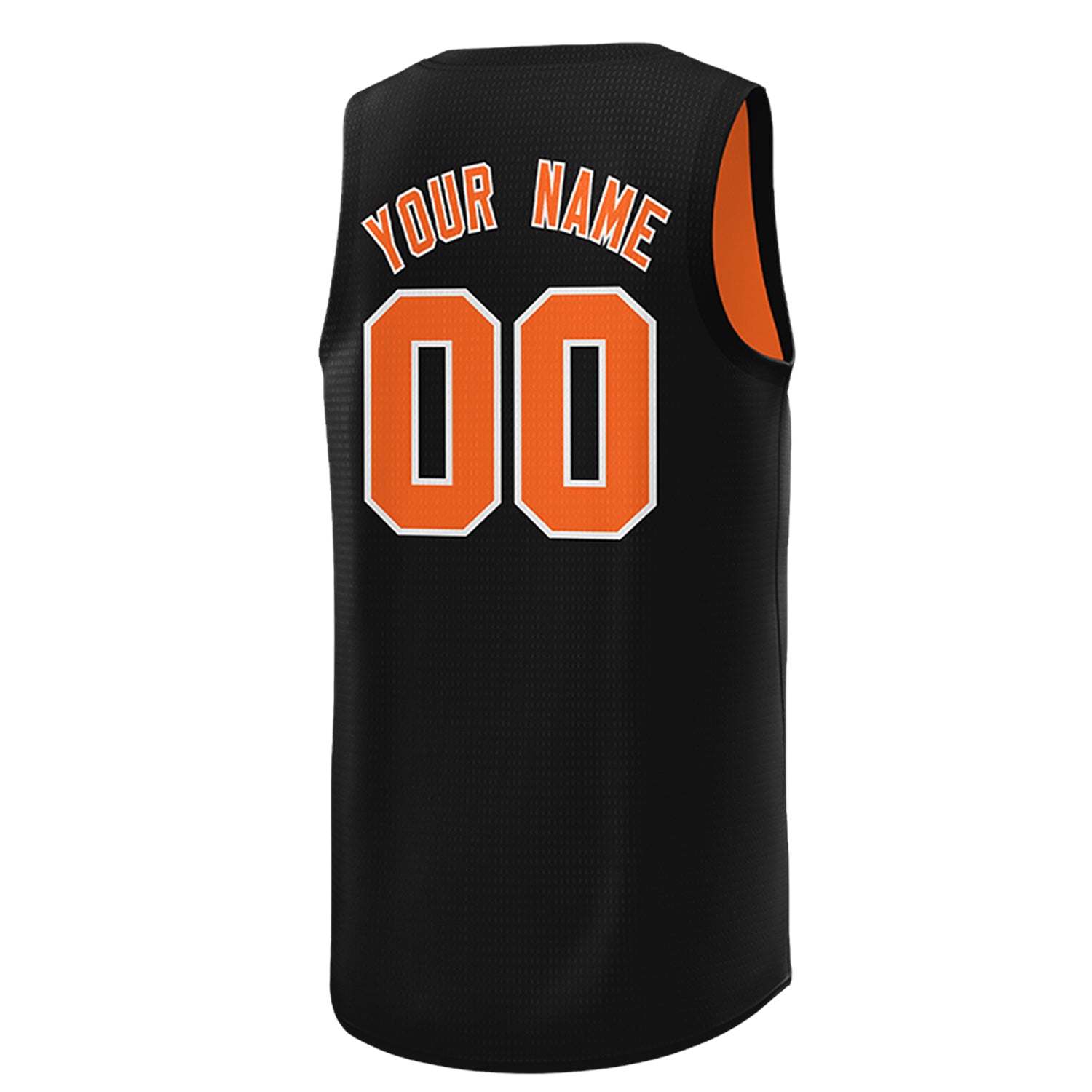 Custom Black Orange Team Sports Shirts Reversible Personalized Basketball Jersey for Men/Youth