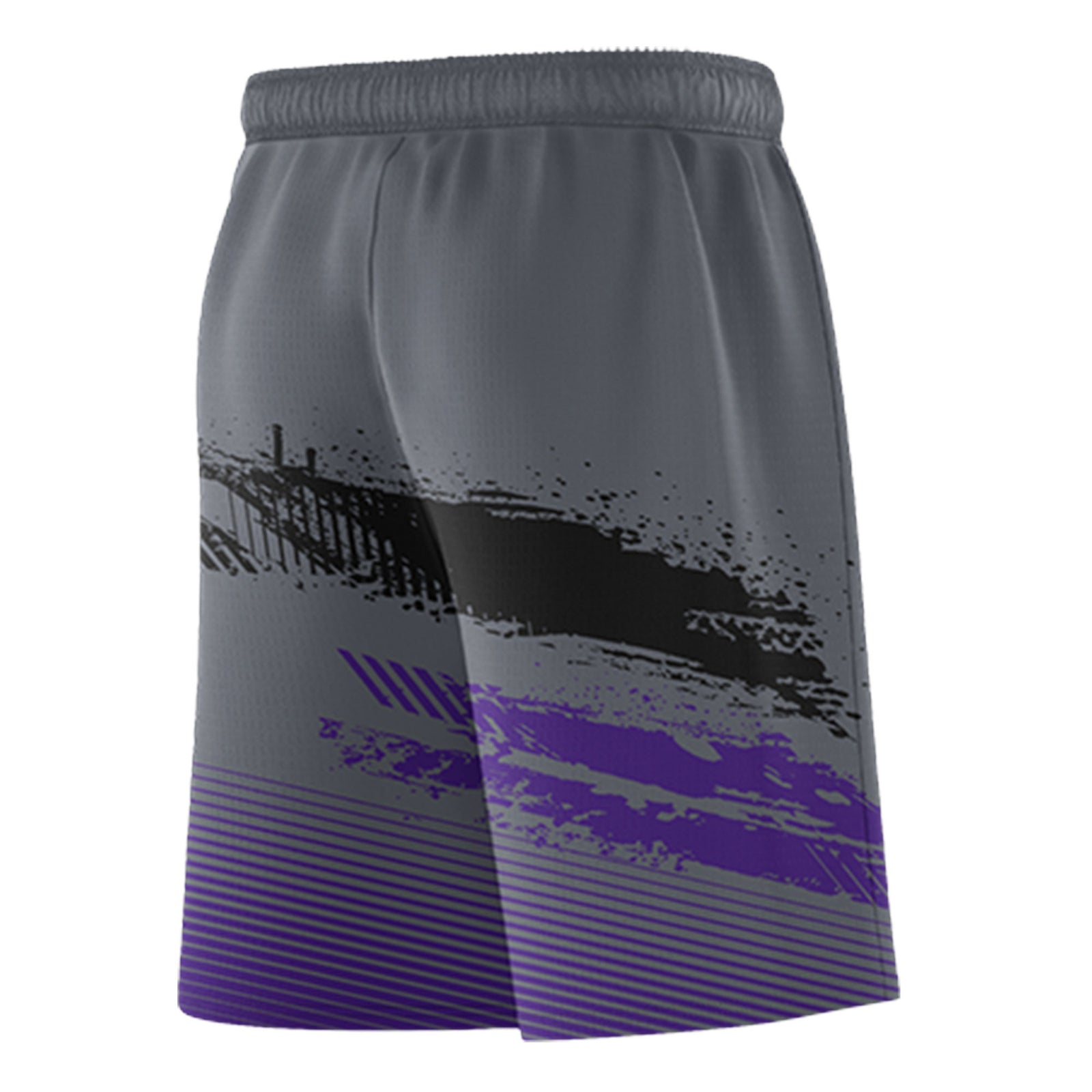 Custom Black Grey and Purple Graffiti Pattern Sports Uniform Basketball Jersey
