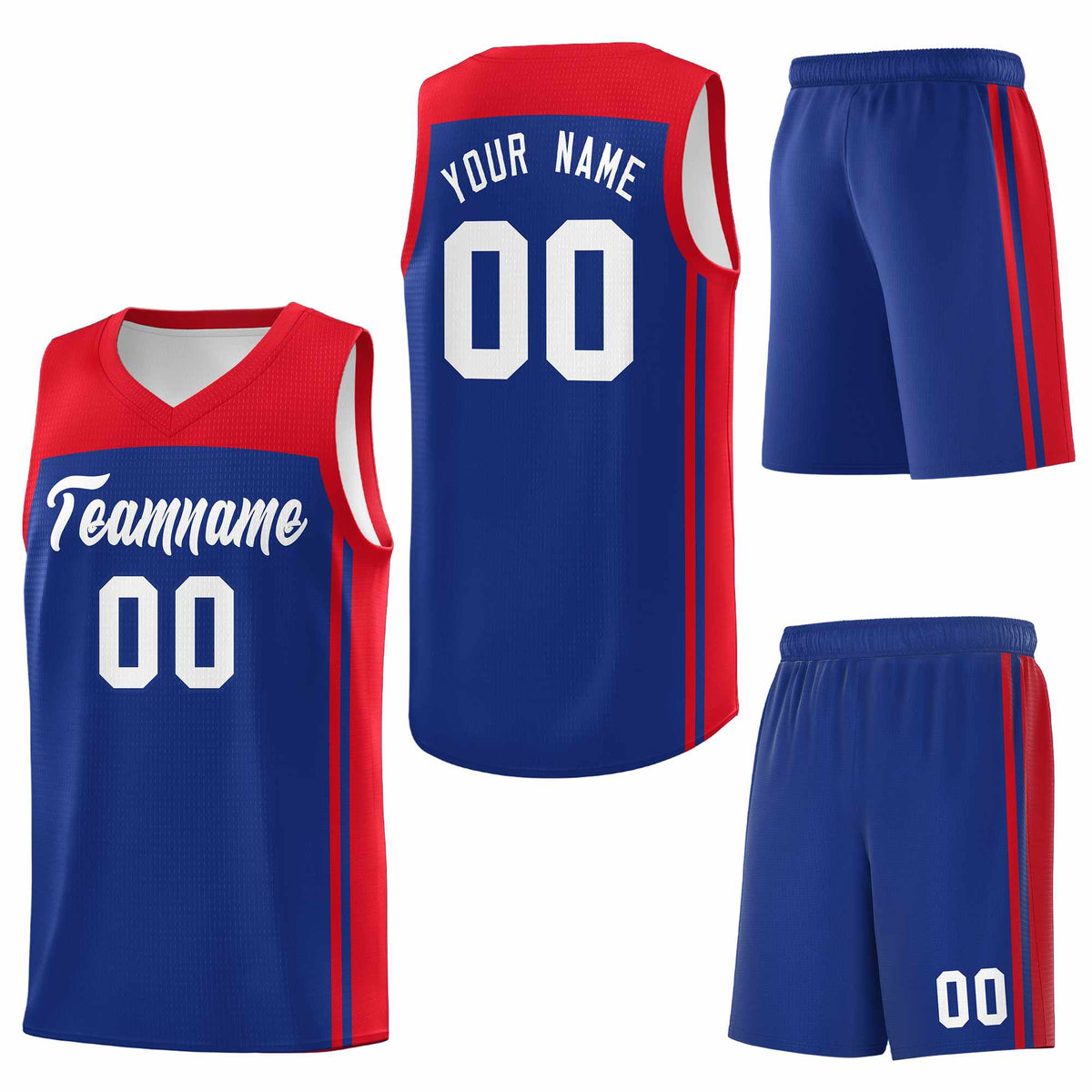 Custom Royal Red Classic Sets Sports Uniform Basketball Jersey