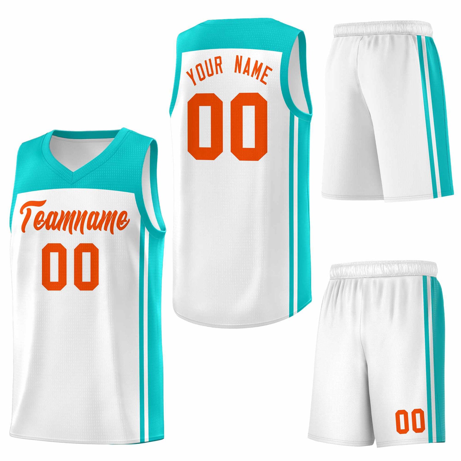 Custom White Bright Green Classic Sets Sports Uniform Basketball Jersey