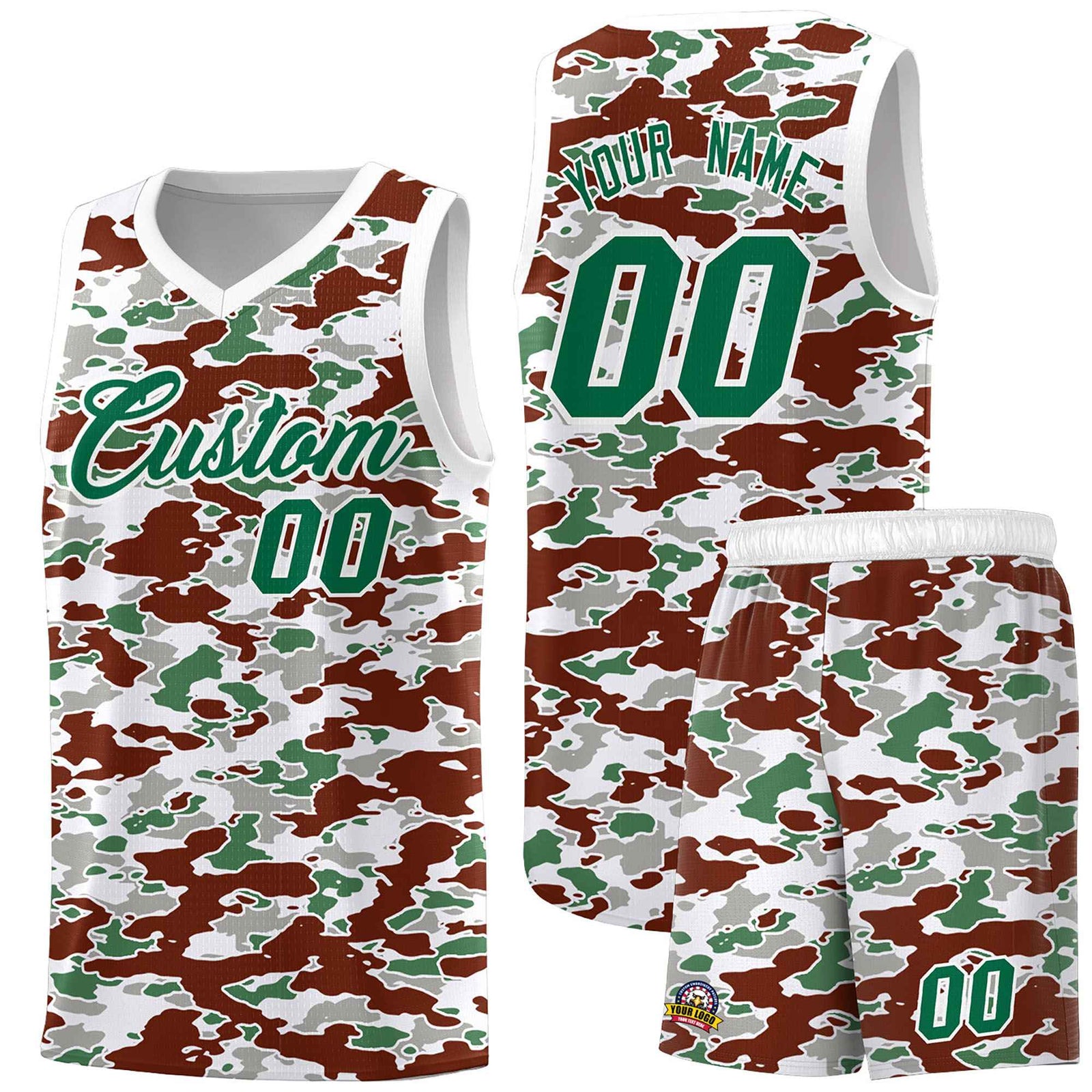 Custom Personalized Camo Sets Sports Uniform Basketball Jersey