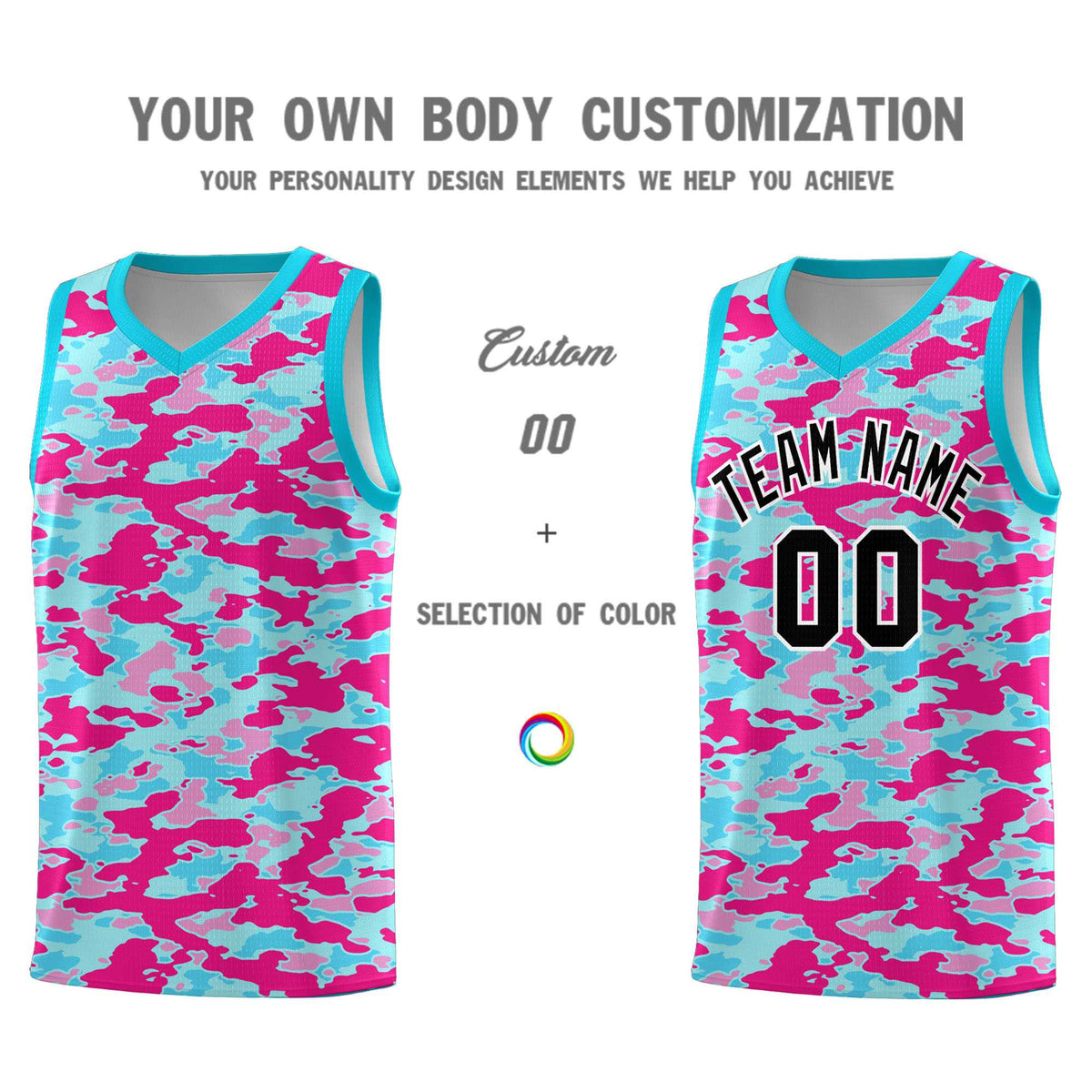 Custom Personalized Camo Sets Sports Uniform Basketball Jersey
