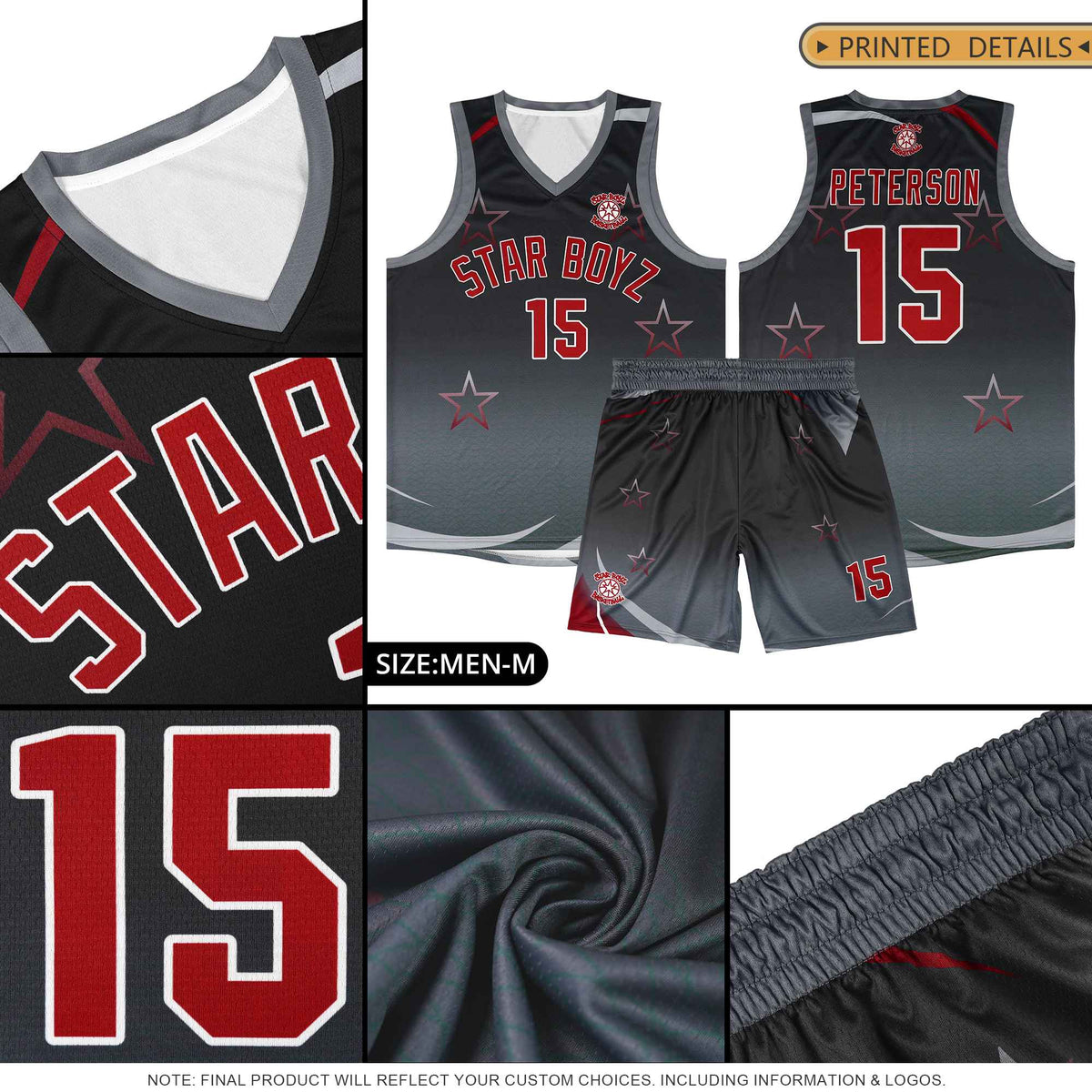 Custom Royal Light Gray Gradient Star Graffiti Pattern Sports Uniform Basketball Jersey