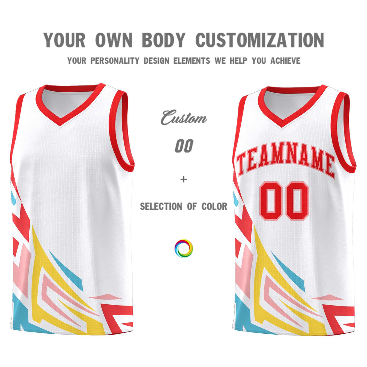 Custom White Gradient Graffiti Pattern Sports Uniform Basketball Jersey