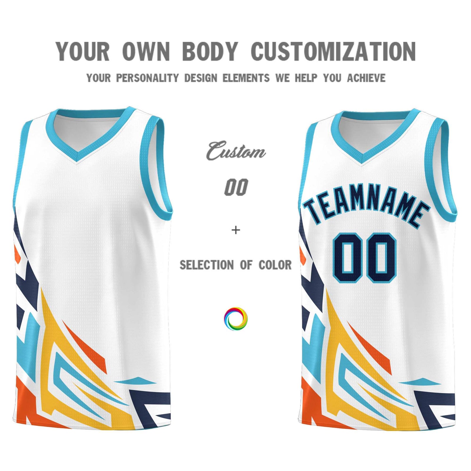 Custom White Gradient Graffiti Pattern Sports Uniform Basketball Jersey