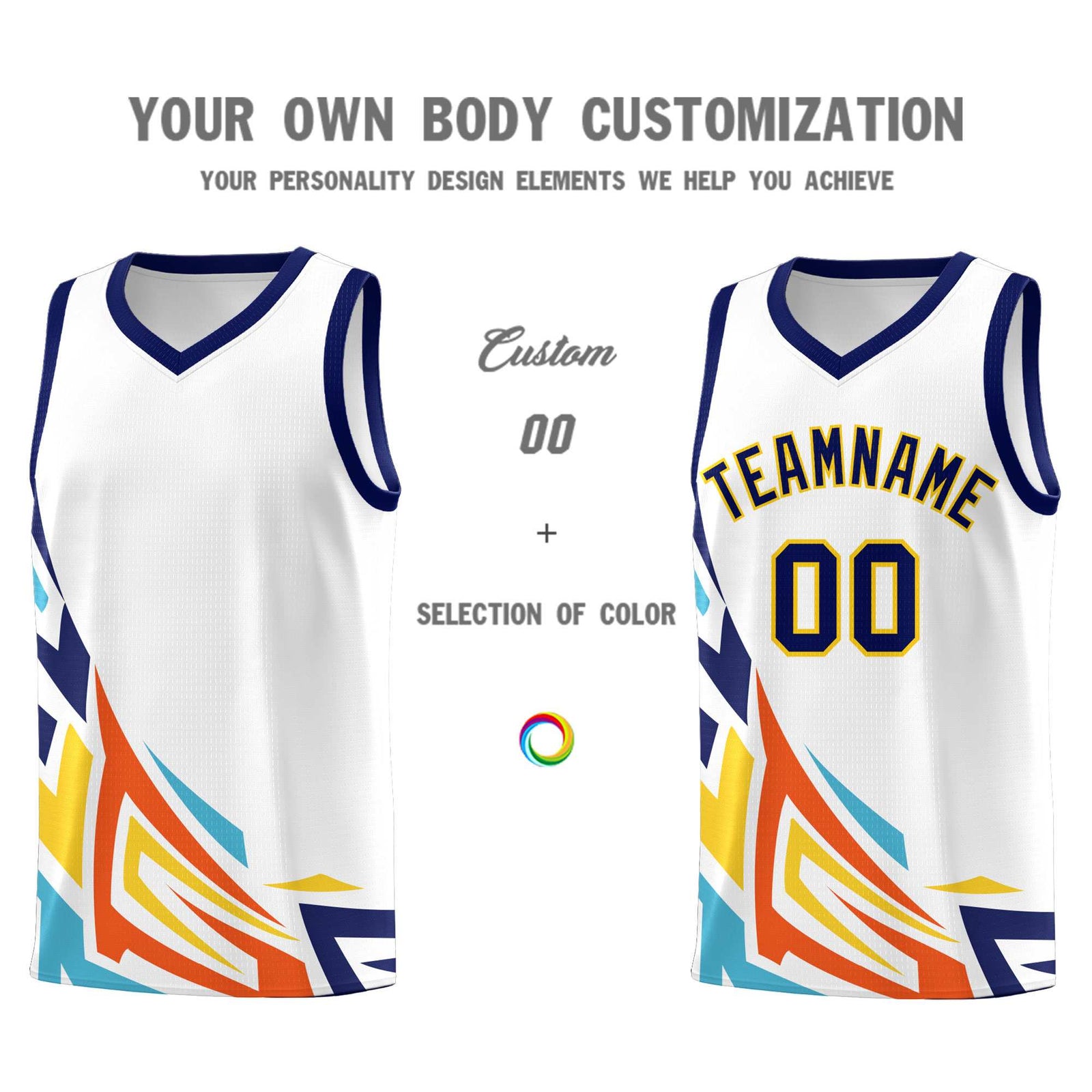 Custom White Gradient Graffiti Pattern Sports Uniform Basketball Jersey
