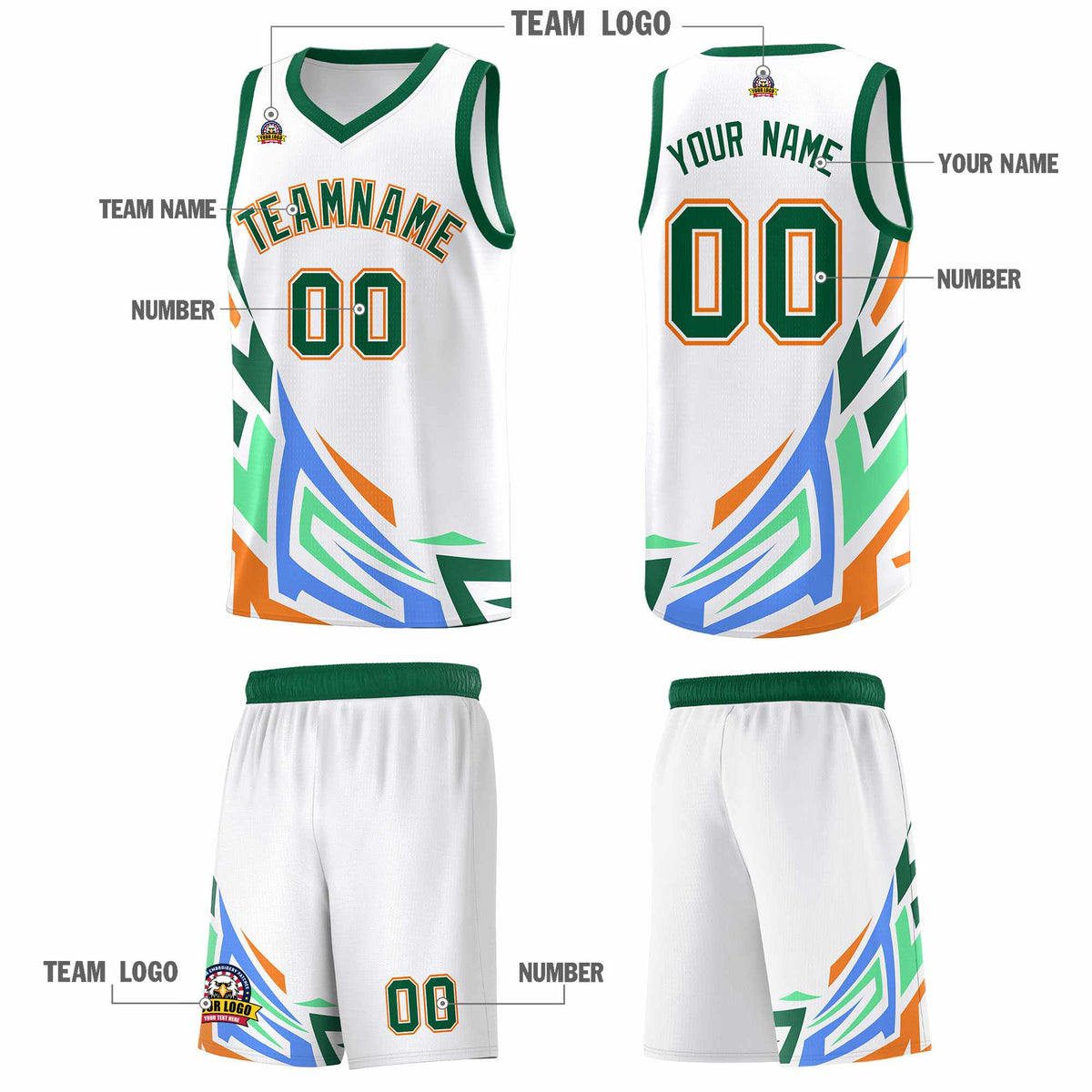 Custom White Gradient Graffiti Pattern Sports Uniform Basketball Jersey