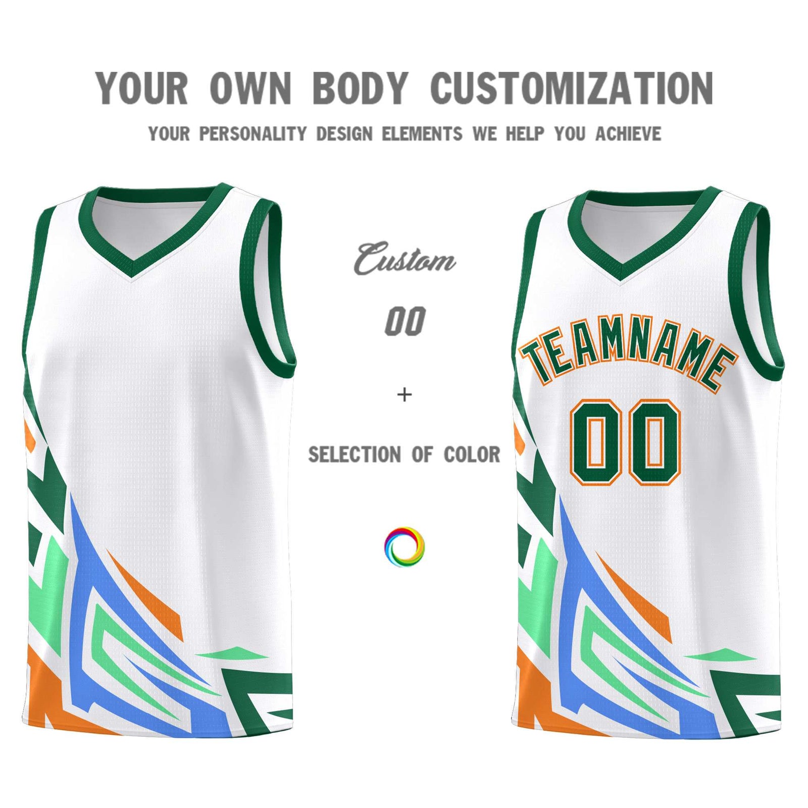 Custom White Gradient Graffiti Pattern Sports Uniform Basketball Jersey