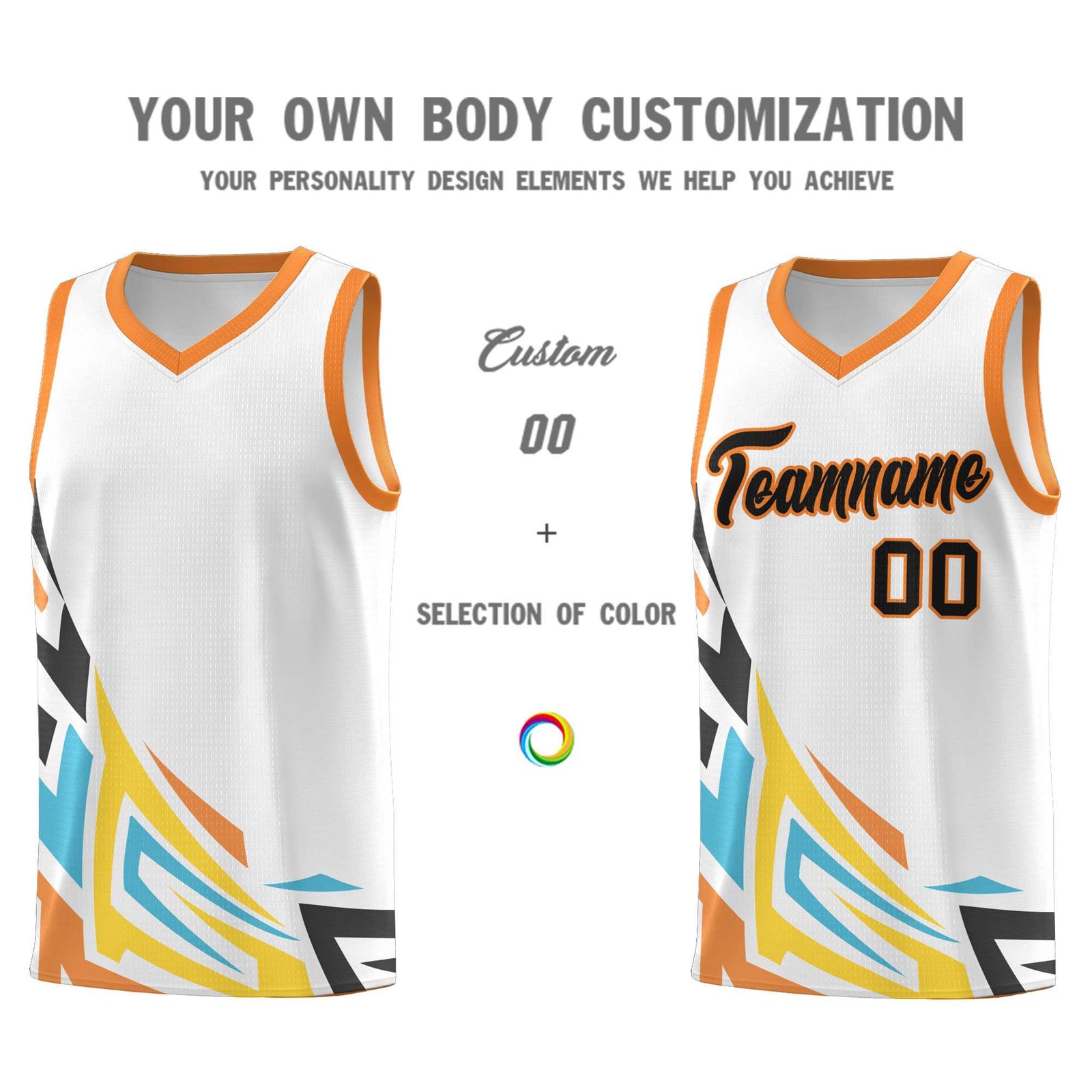 Custom White Gradient Graffiti Pattern Sports Uniform Basketball Jersey