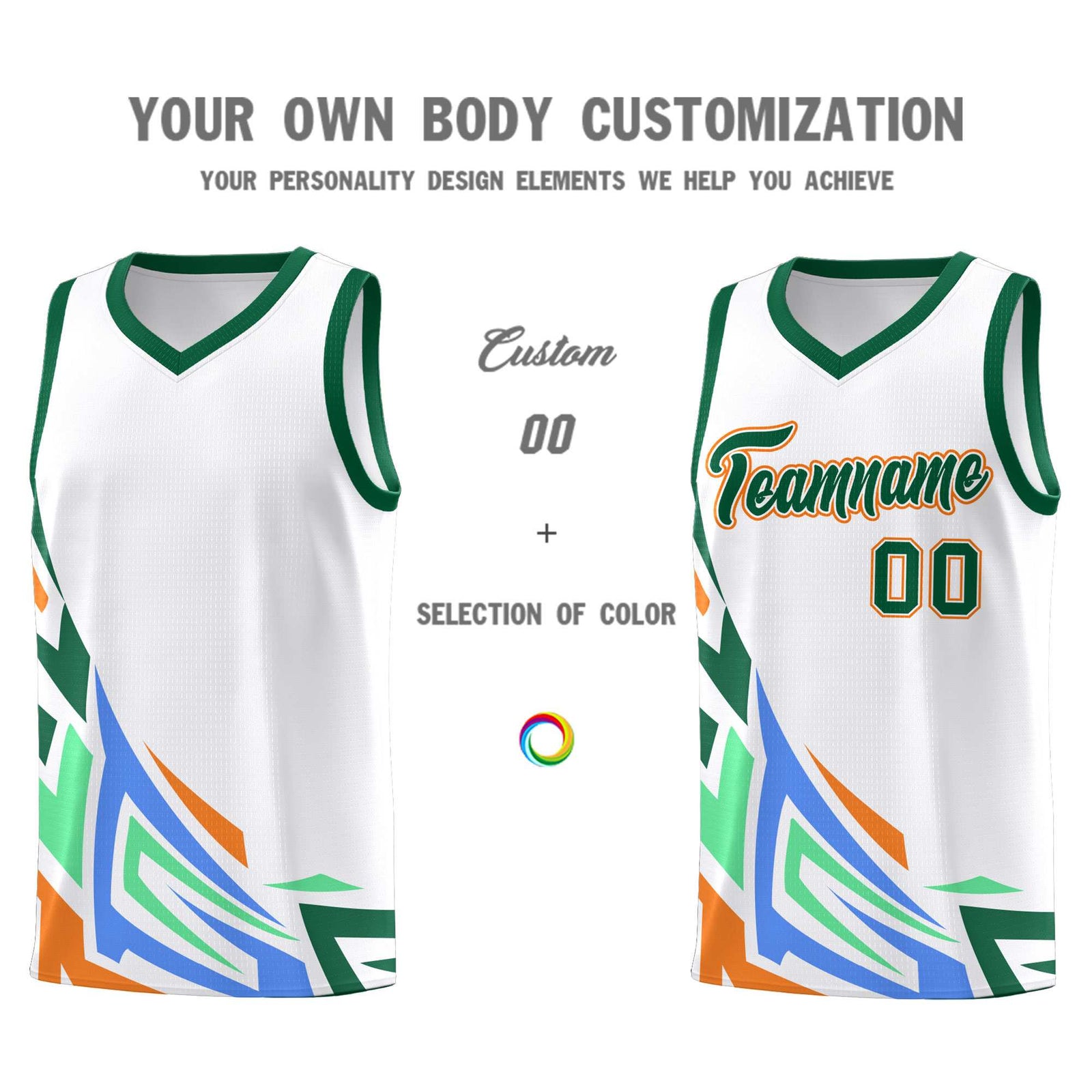 Custom White Gradient Graffiti Pattern Sports Uniform Basketball Jersey