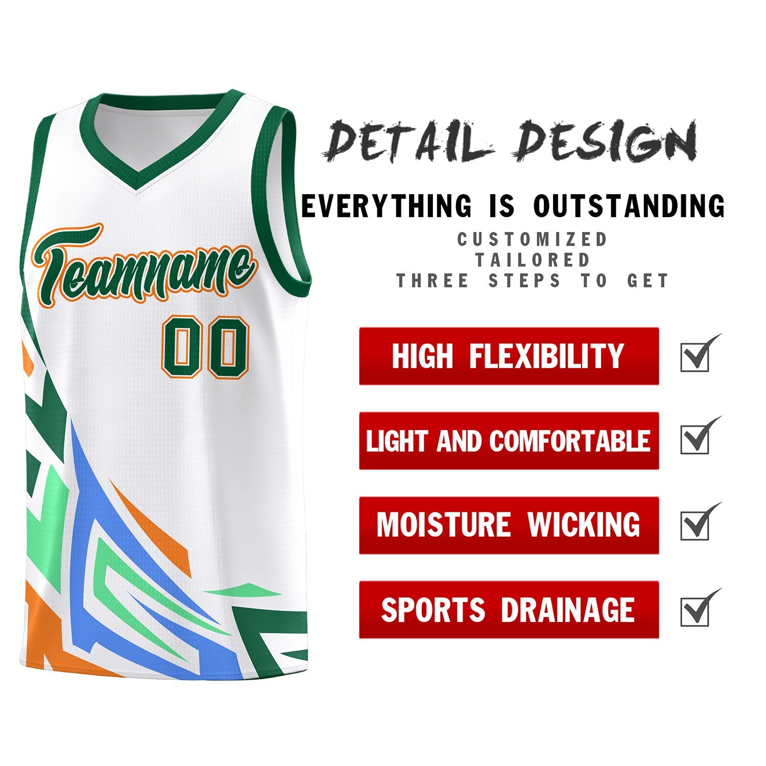 Custom White Gradient Graffiti Pattern Sports Uniform Basketball Jersey
