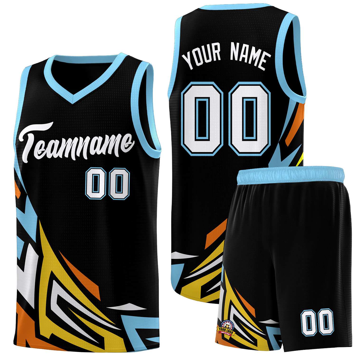 Custom Black Gradient Graffiti Pattern Sports Uniform Basketball Jersey
