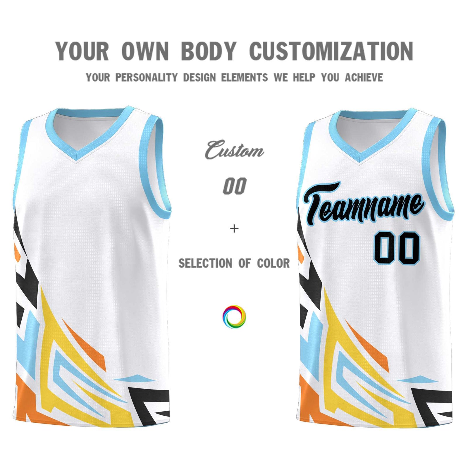 Custom White Gradient Graffiti Pattern Sports Uniform Basketball Jersey