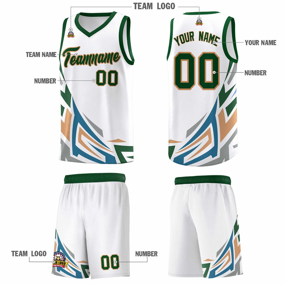 Custom White Gradient Graffiti Pattern Sports Uniform Basketball Jersey