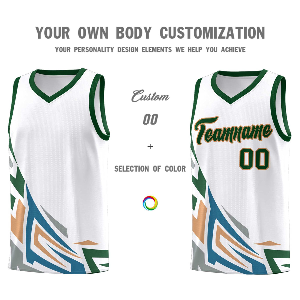 Custom White Gradient Graffiti Pattern Sports Uniform Basketball Jersey