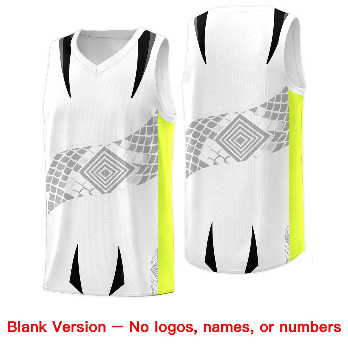 Custom White Black Snake Scale Venomous Fang for Leagues Graffiti Pattern Basketball Suit Jersey