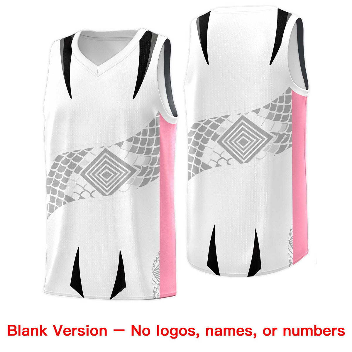 Custom White Black Snake Scale Venomous Fang for Leagues Graffiti Pattern Basketball Suit Jersey