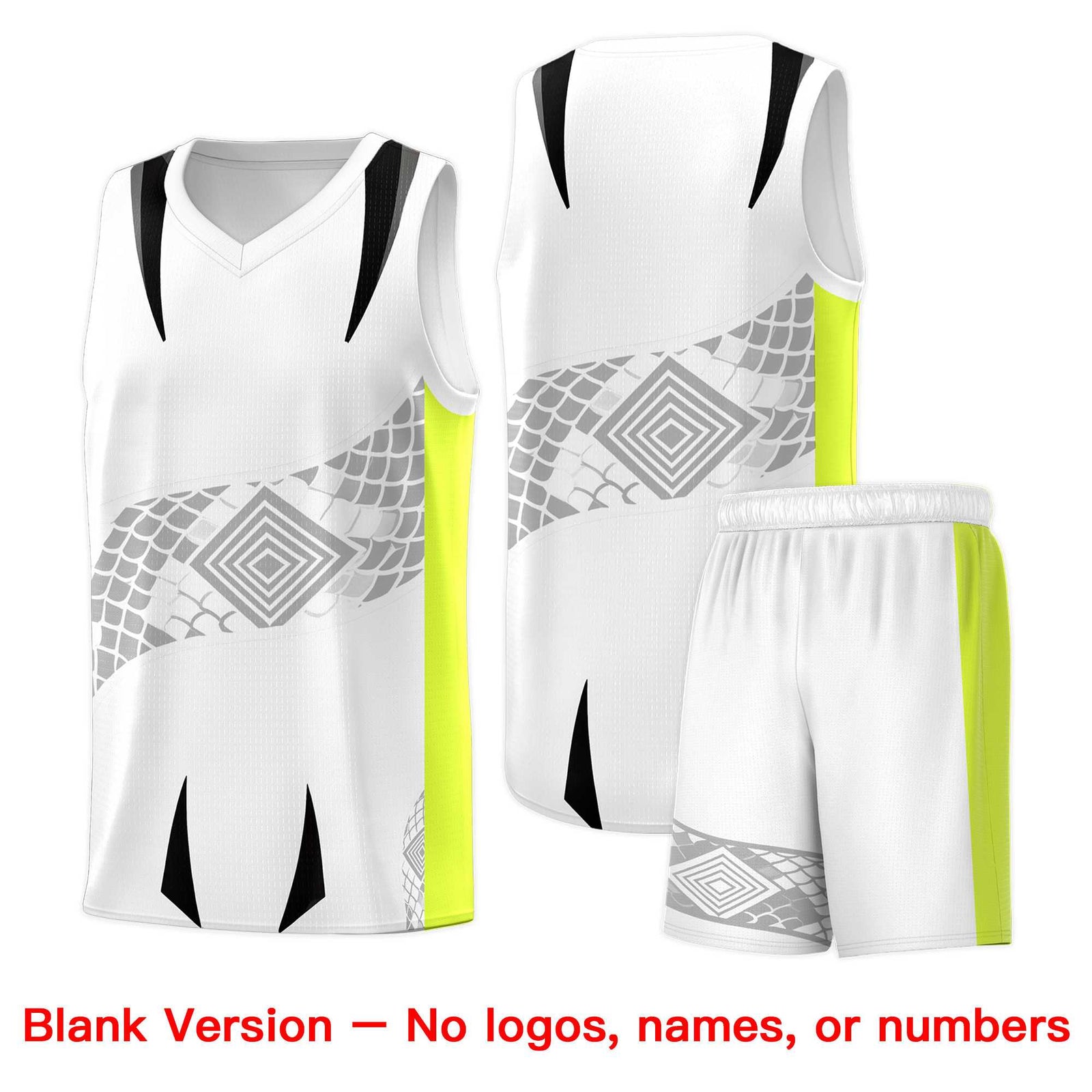 Custom White Black Snake Scale Venomous Fang for Leagues Graffiti Pattern Basketball Suit Jersey