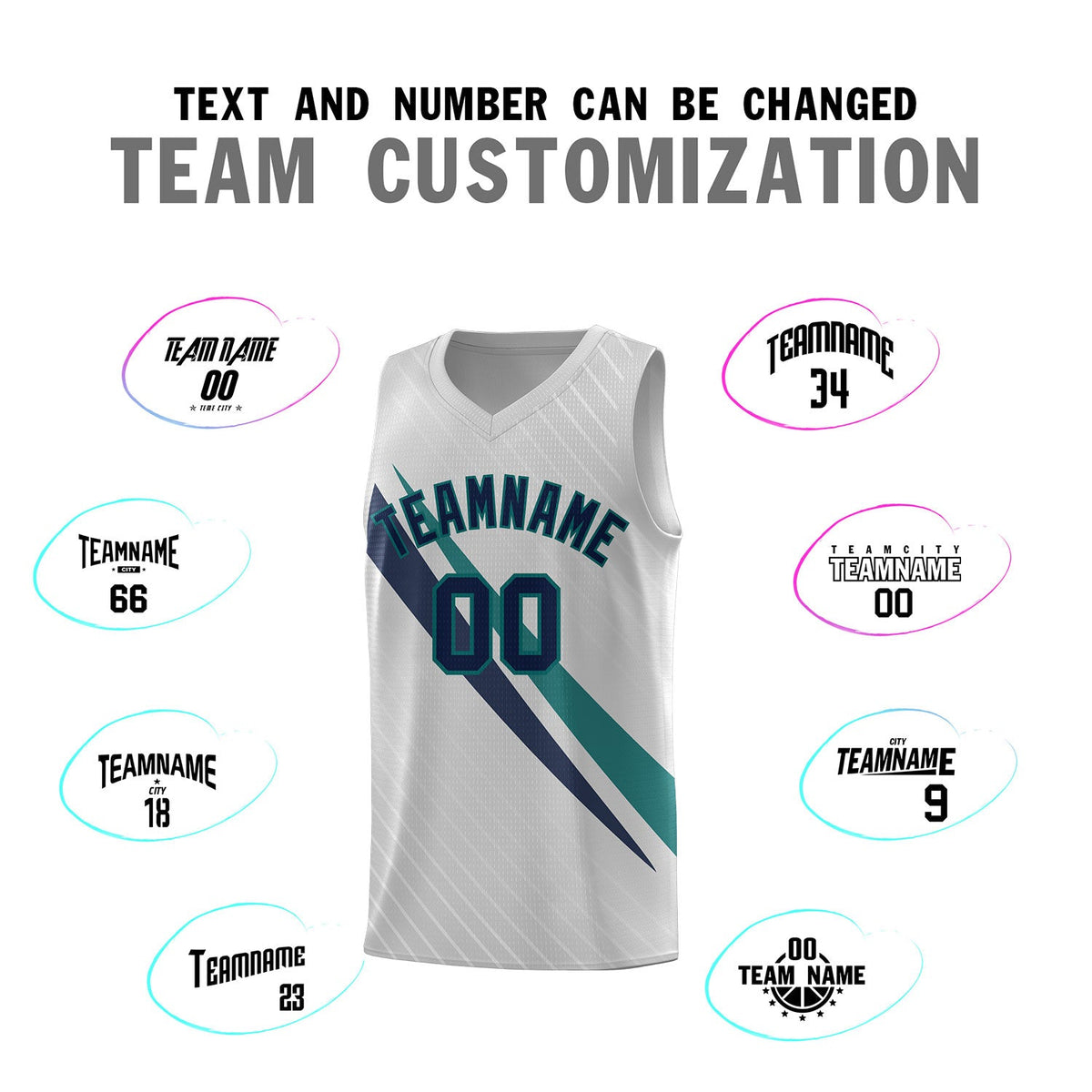 Custom Gray Diagonal Pinstripe Pattern Color Block Sports Uniform Basketball Jersey