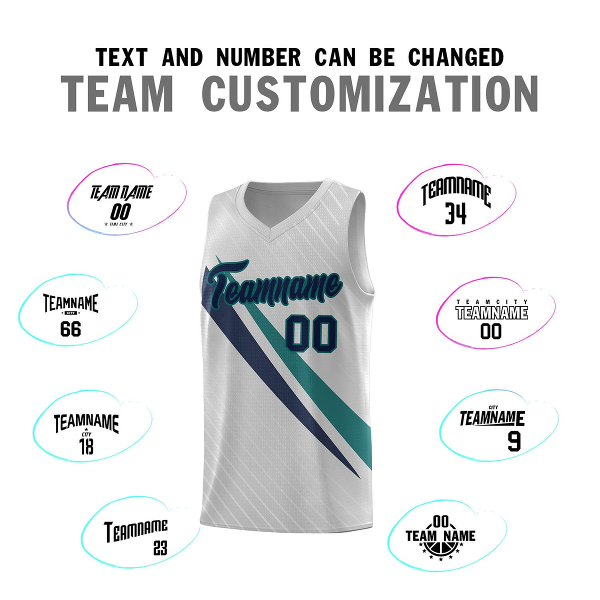 Custom Gray Diagonal Pinstripe Pattern Color Block Sports Uniform Basketball Jersey