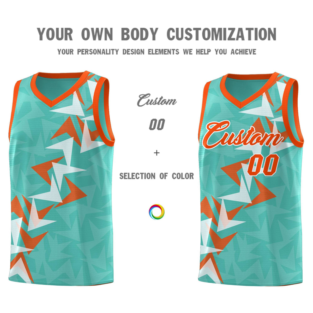 Custom Bright Green Boomerang Pattern Sets Basketball Jersey