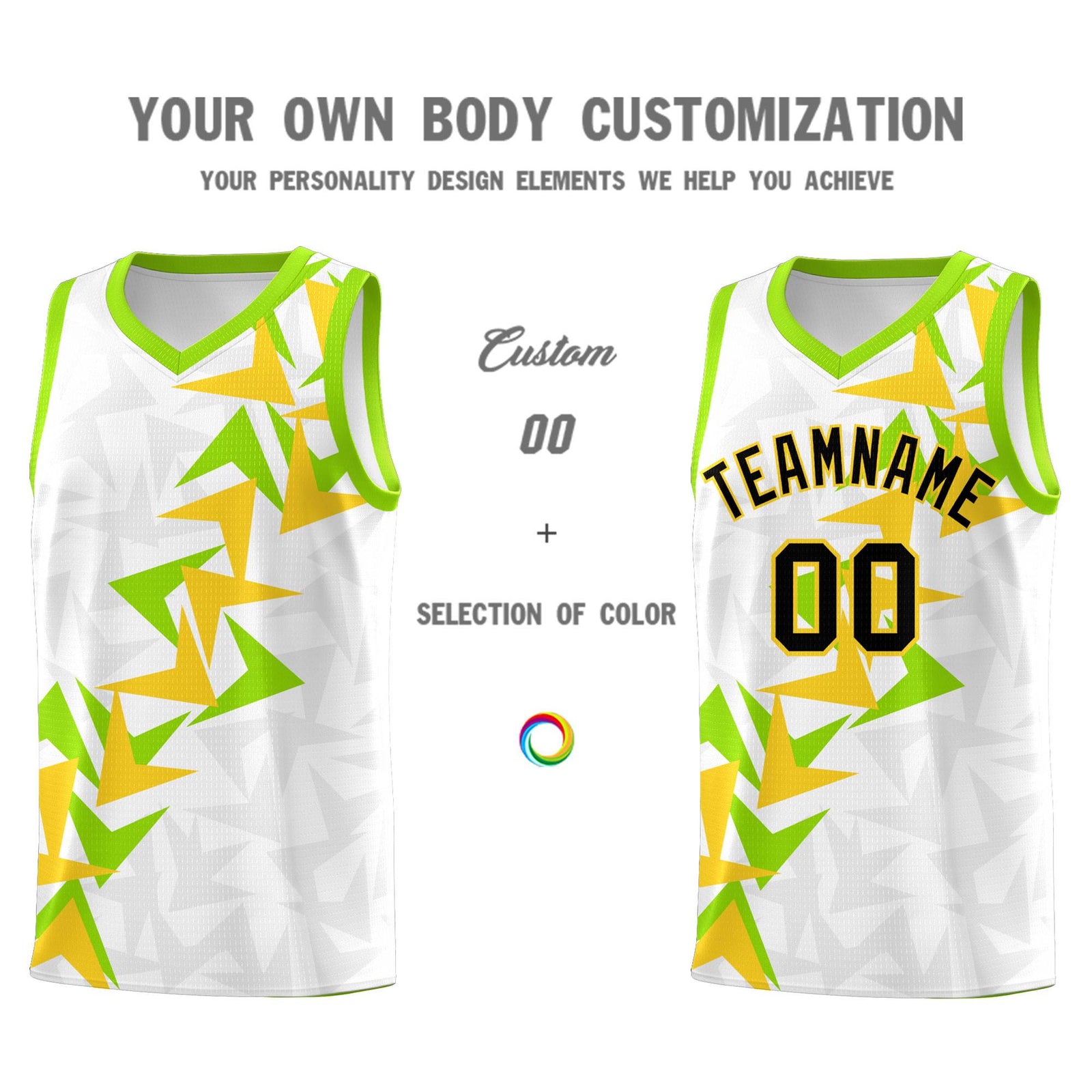 Custom White Boomerang Pattern Sets Basketball Jersey