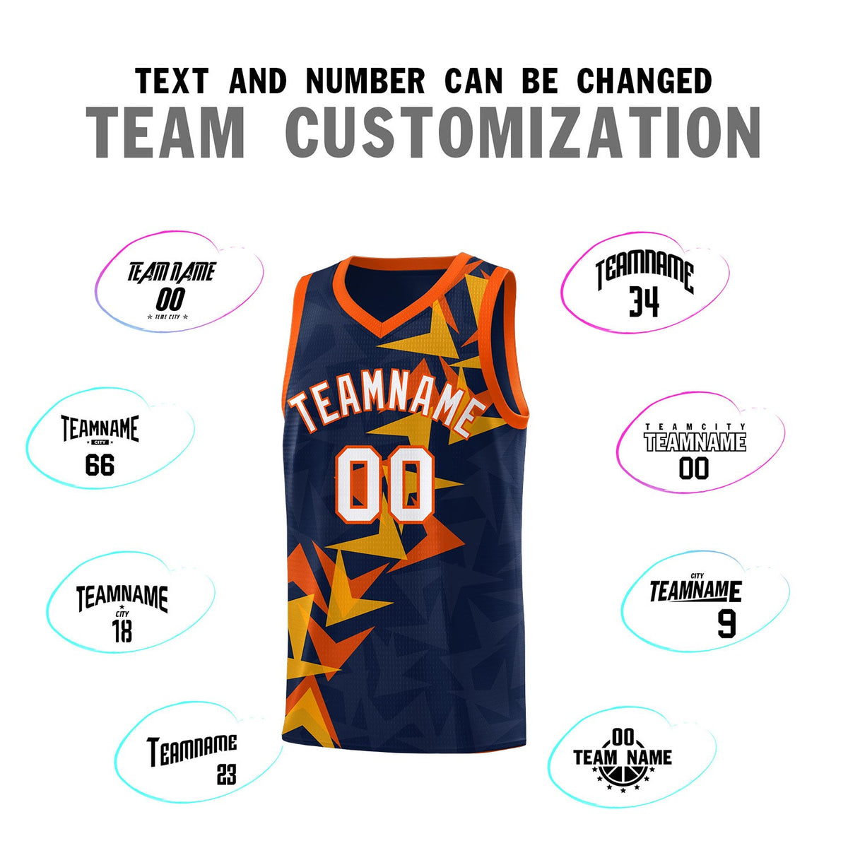 Custom Navy Boomerang Pattern Sets Basketball Jersey