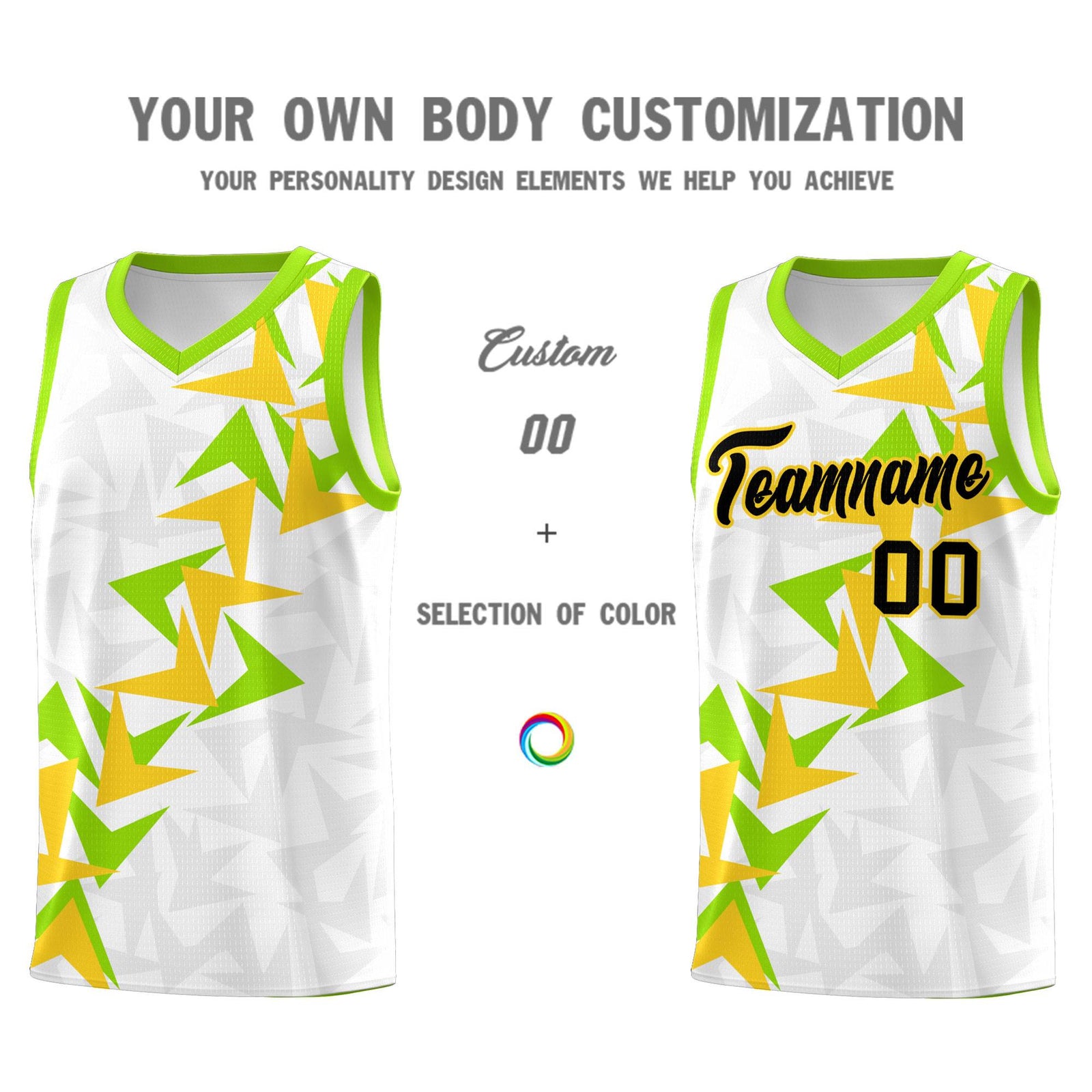 Custom White Boomerang Pattern Sets Basketball Jersey
