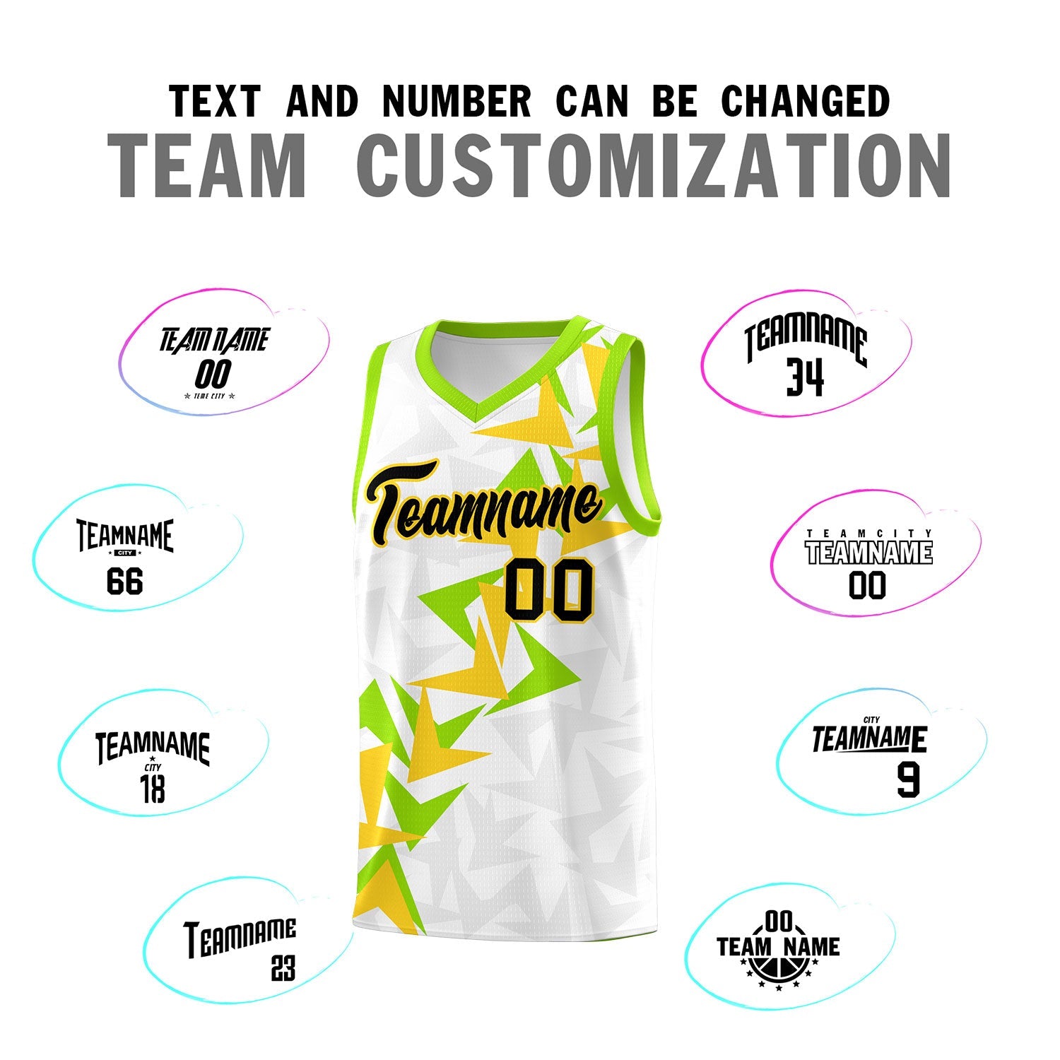 Custom White Boomerang Pattern Sets Basketball Jersey