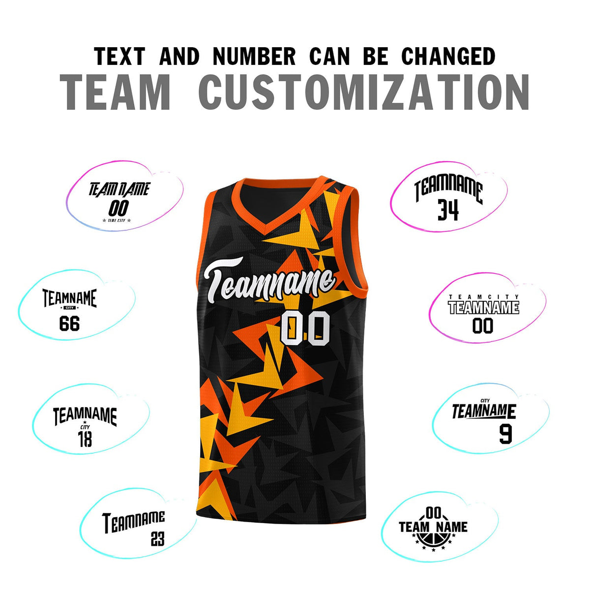 Custom Black Boomerang Pattern Sets Basketball Jersey