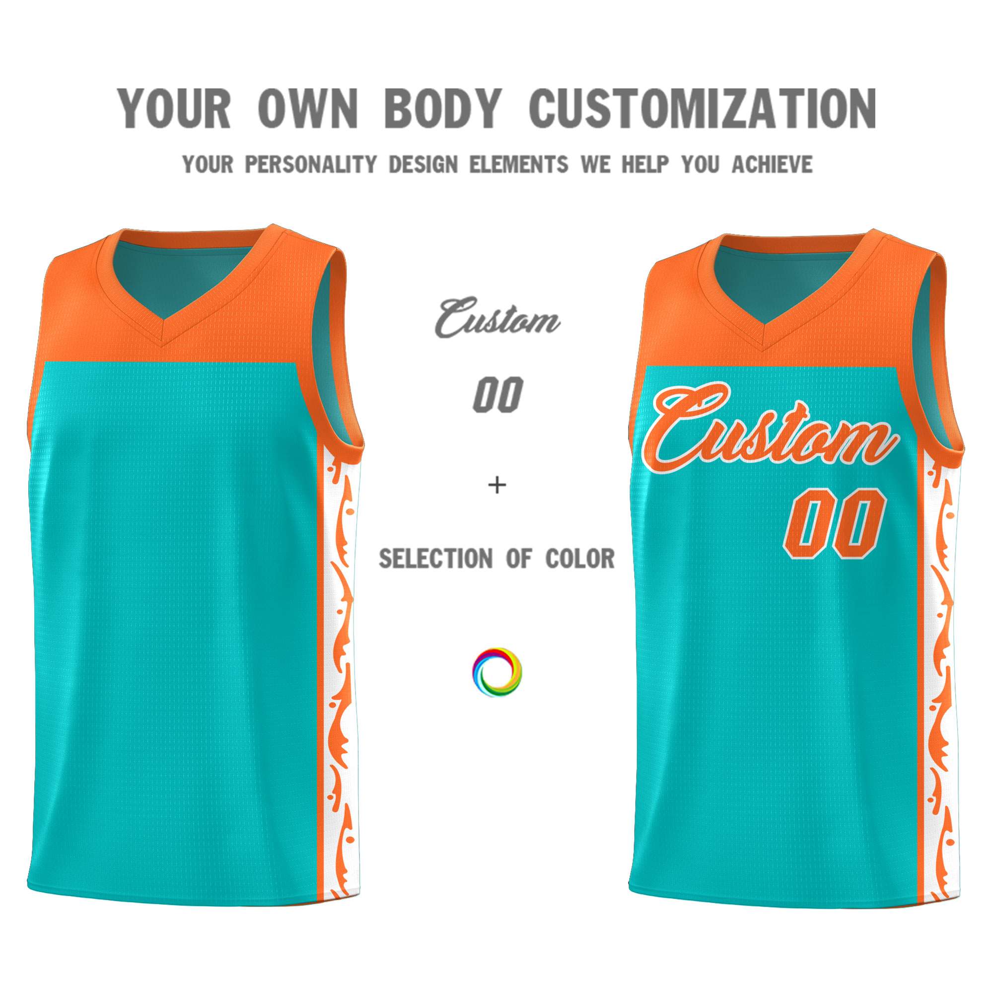 Custom Bright Green Side Pattern Sports Uniform Basketball Jersey