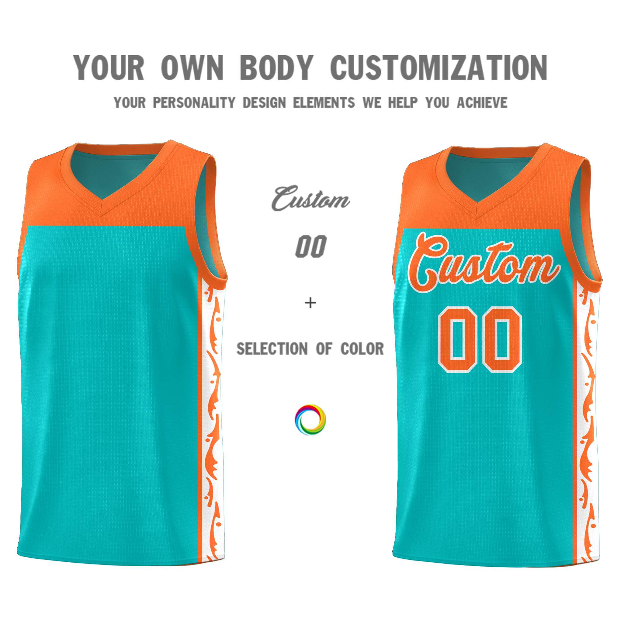 Custom Bright Green Side Pattern Sports Uniform Basketball Jersey