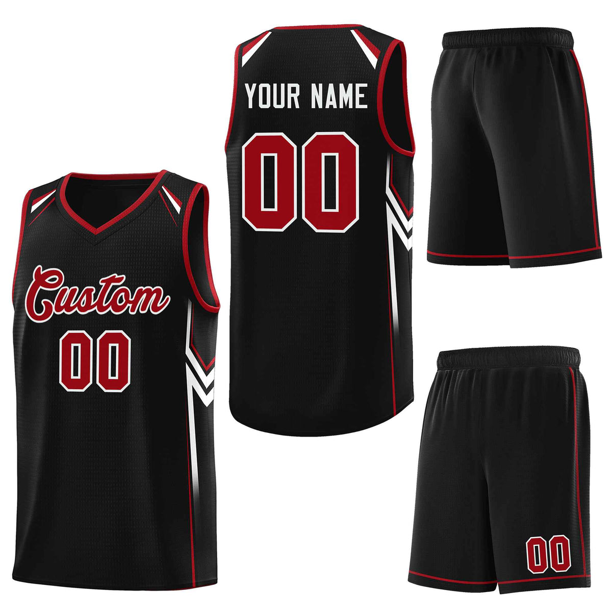 Custom Black Arrow Graffiti Pattern Sports Uniform Basketball Jersey