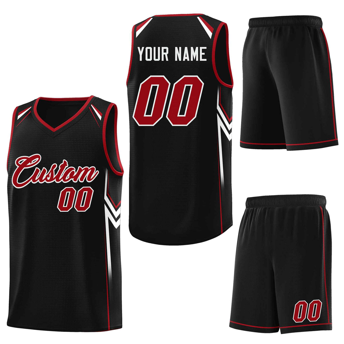 Custom Black Arrow Graffiti Pattern Sports Uniform Basketball Jersey