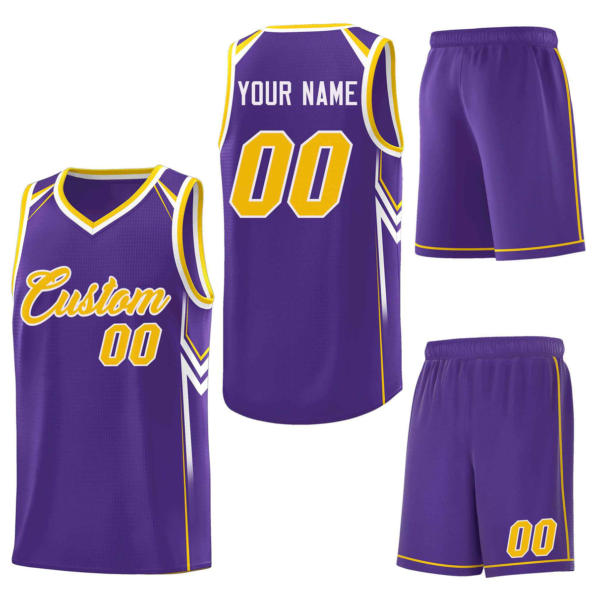 Custom Purple Arrow Graffiti Pattern Sports Uniform Basketball Jersey