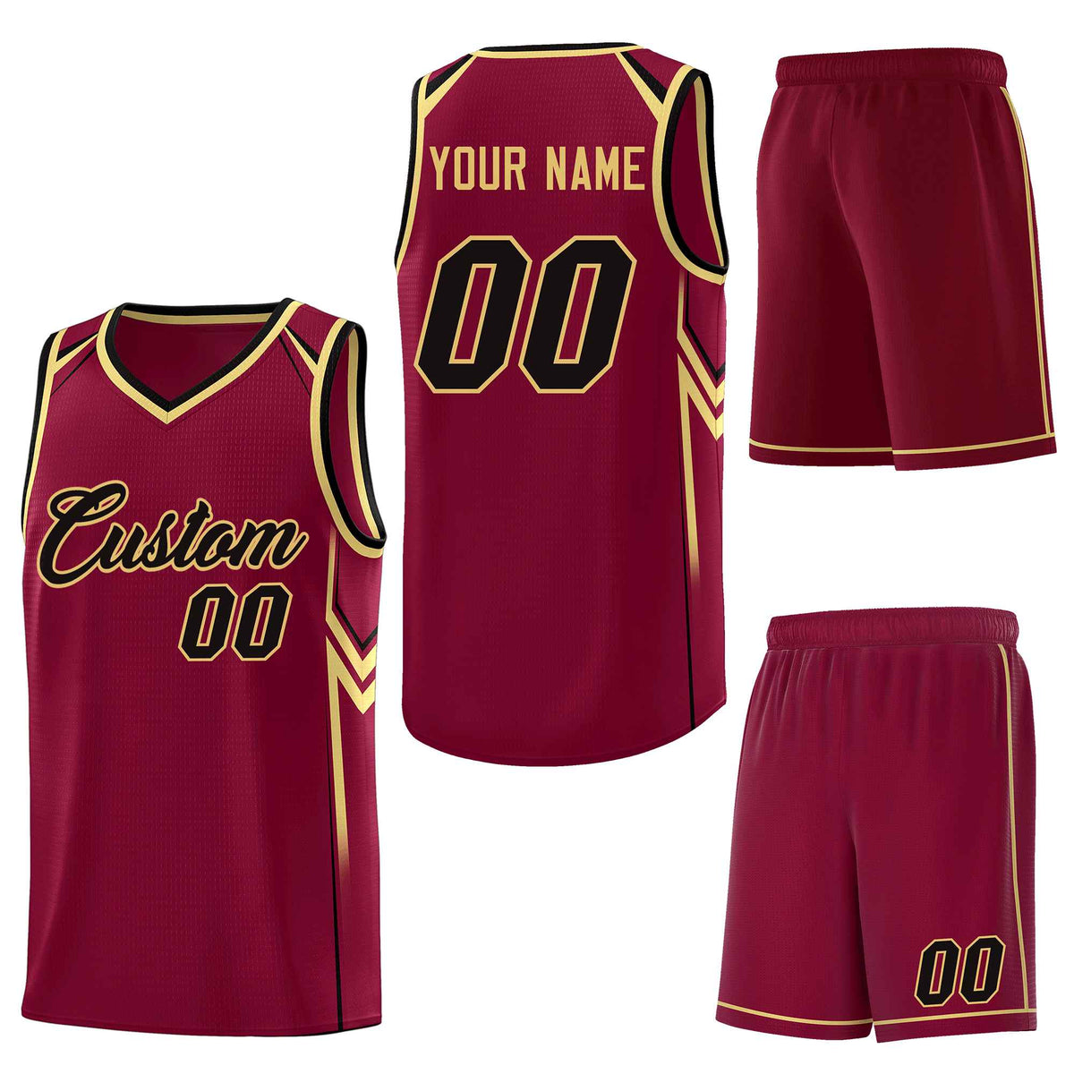 Custom Crimson Arrow Graffiti Pattern Sports Uniform Basketball Jersey
