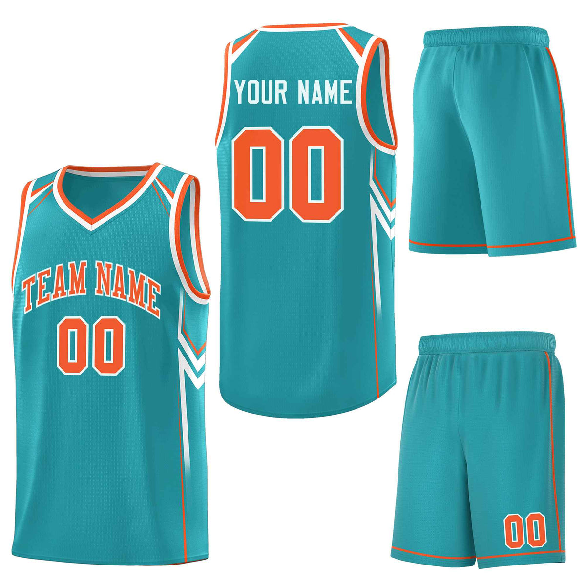 Custom Aqua Arrow Graffiti Pattern Sports Uniform Basketball Jersey